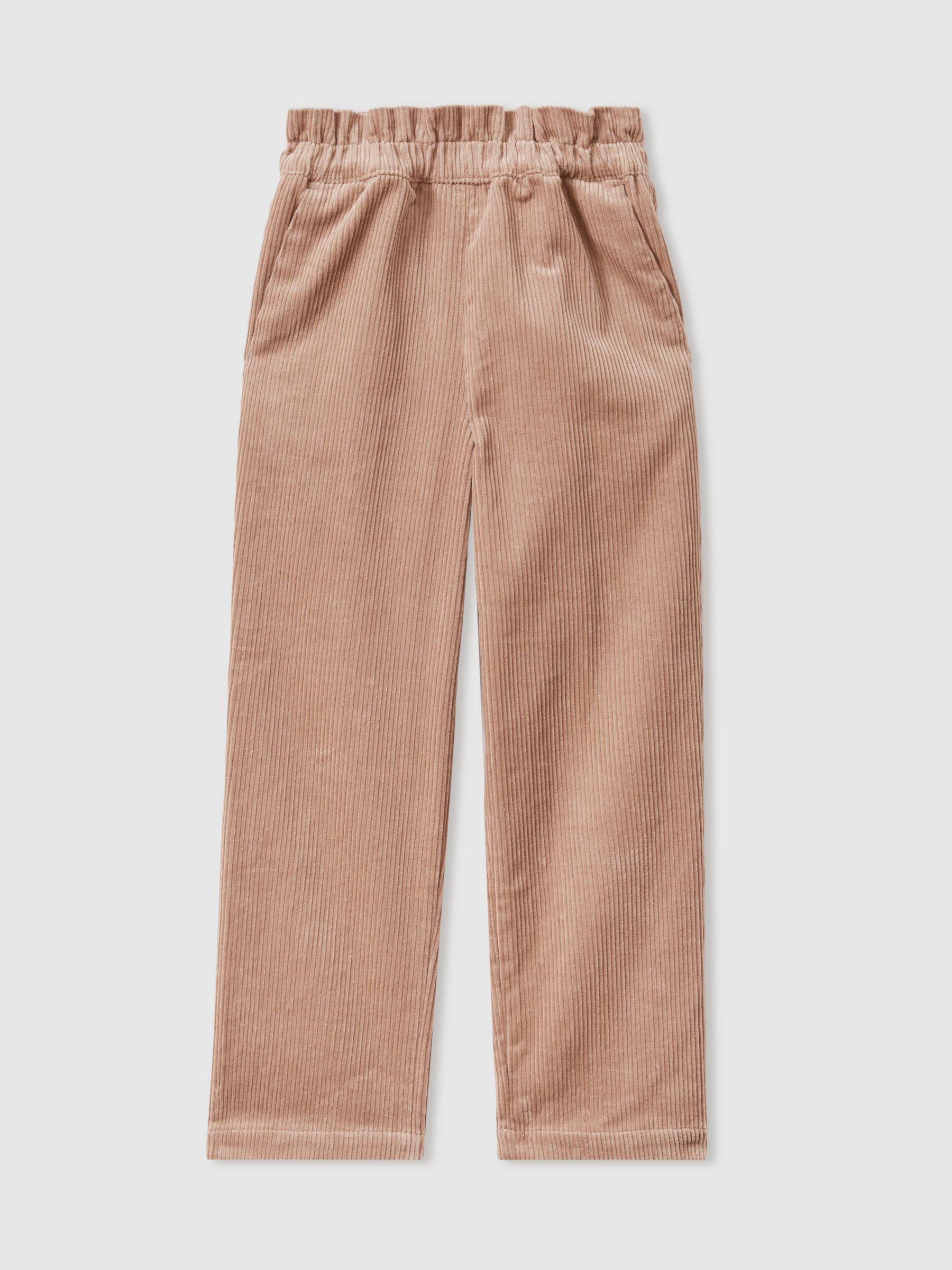 4-9 yrs Corduroy Paper Bag Trousers in Camel - Image 2 of 4