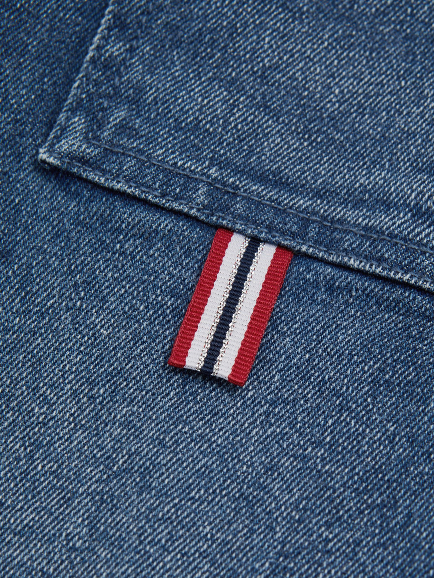 13-14 yrs Contrast Trim Wide Leg Jeans in Blue - Image 4 of 4