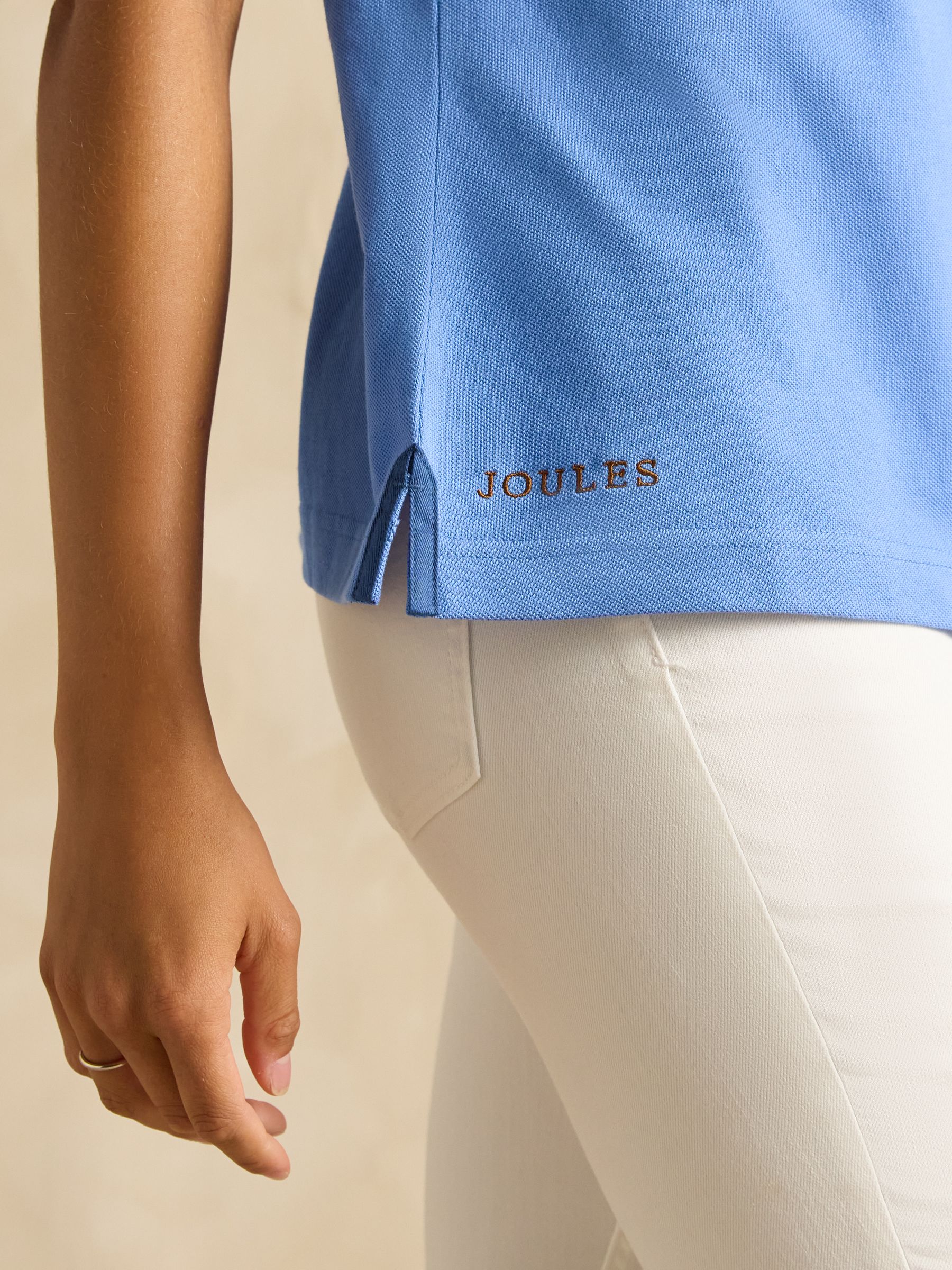 Official Badminton Blue Colourblock Pique Polo Shirt - Image 12 of 13