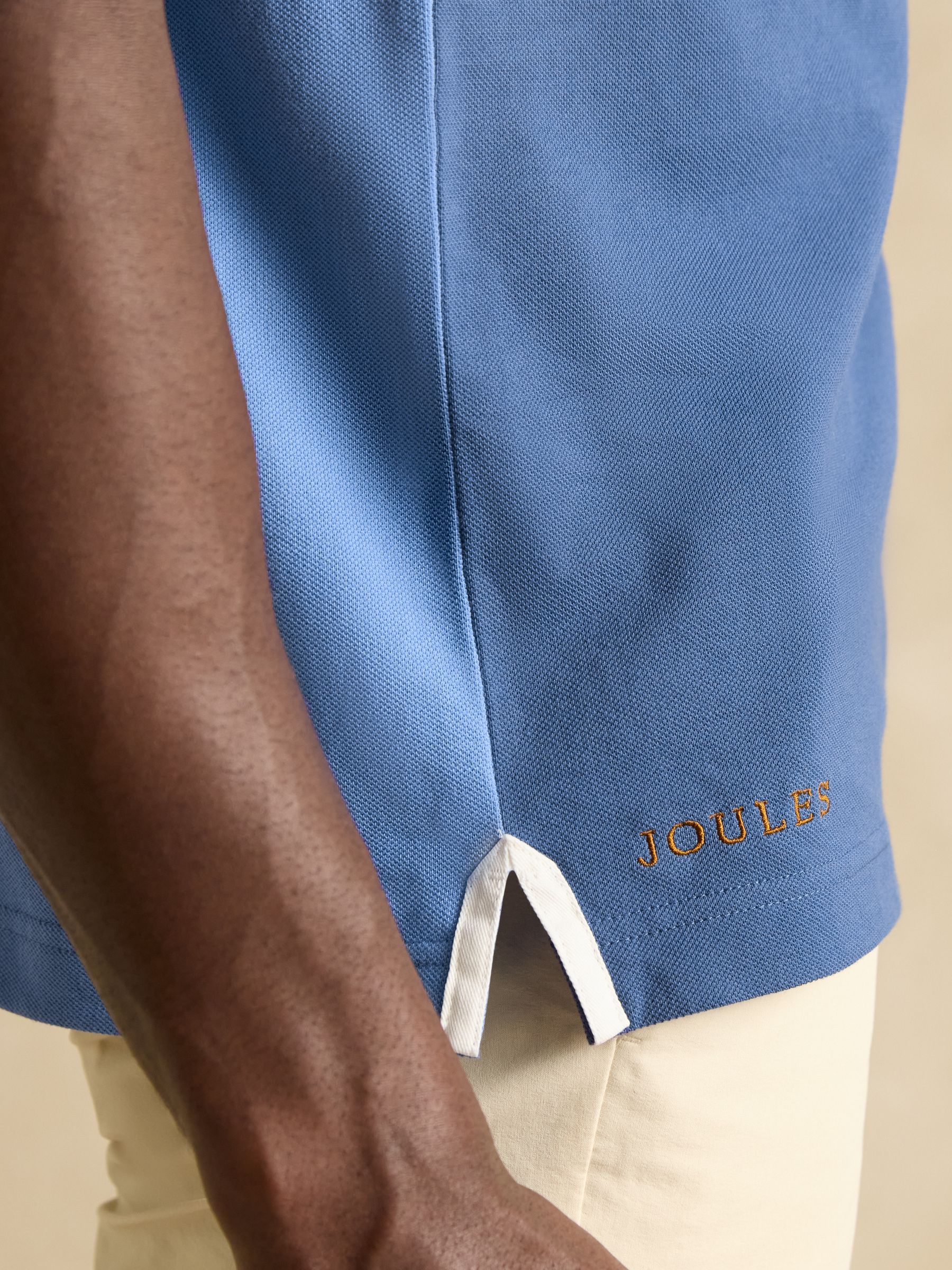 Official Badminton Blue Colourblock Pique Polo Shirt - Image 8 of 12