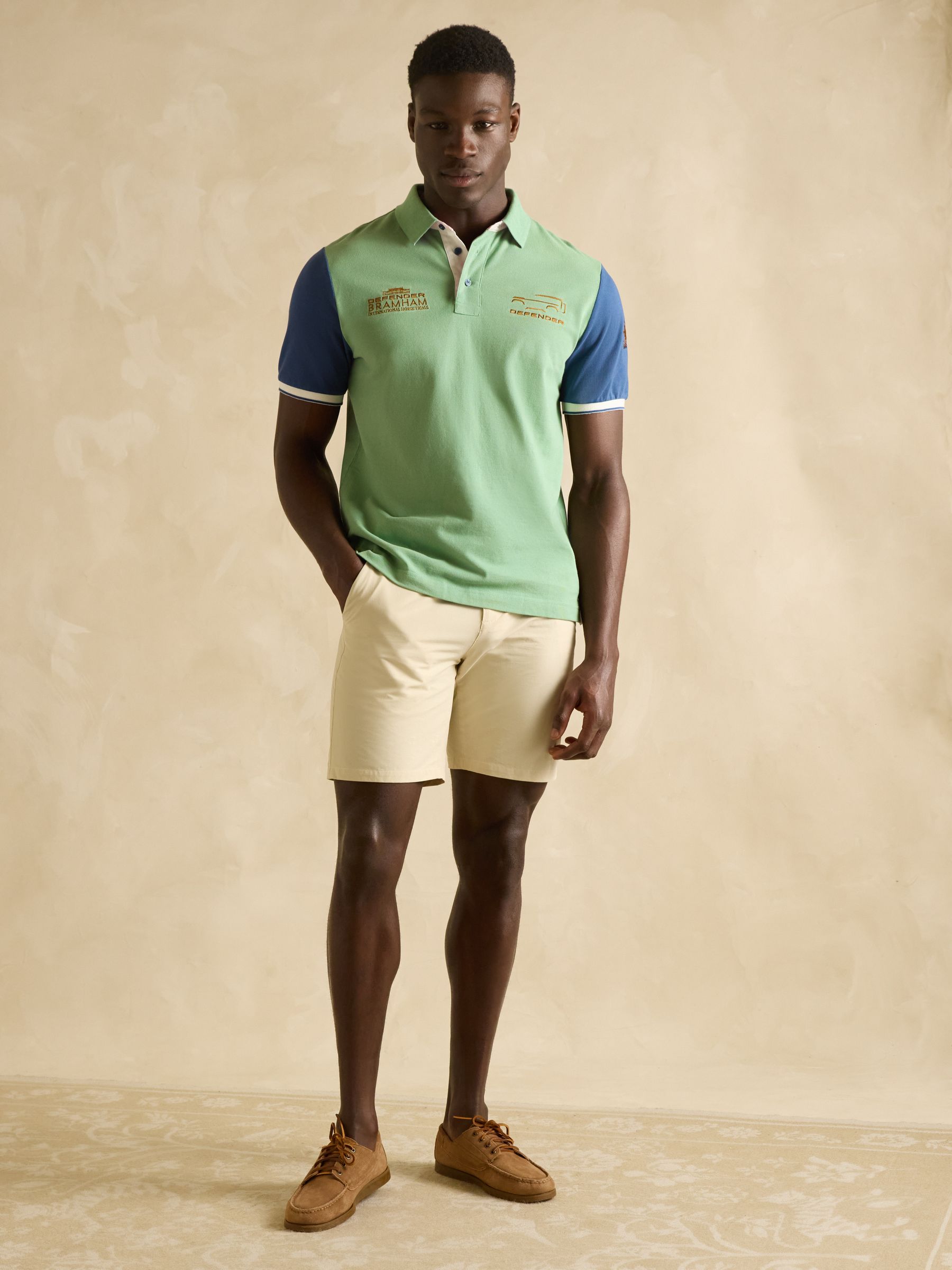 Official Bramham Green Colourblock Pique Polo Shirt - Image 5 of 7