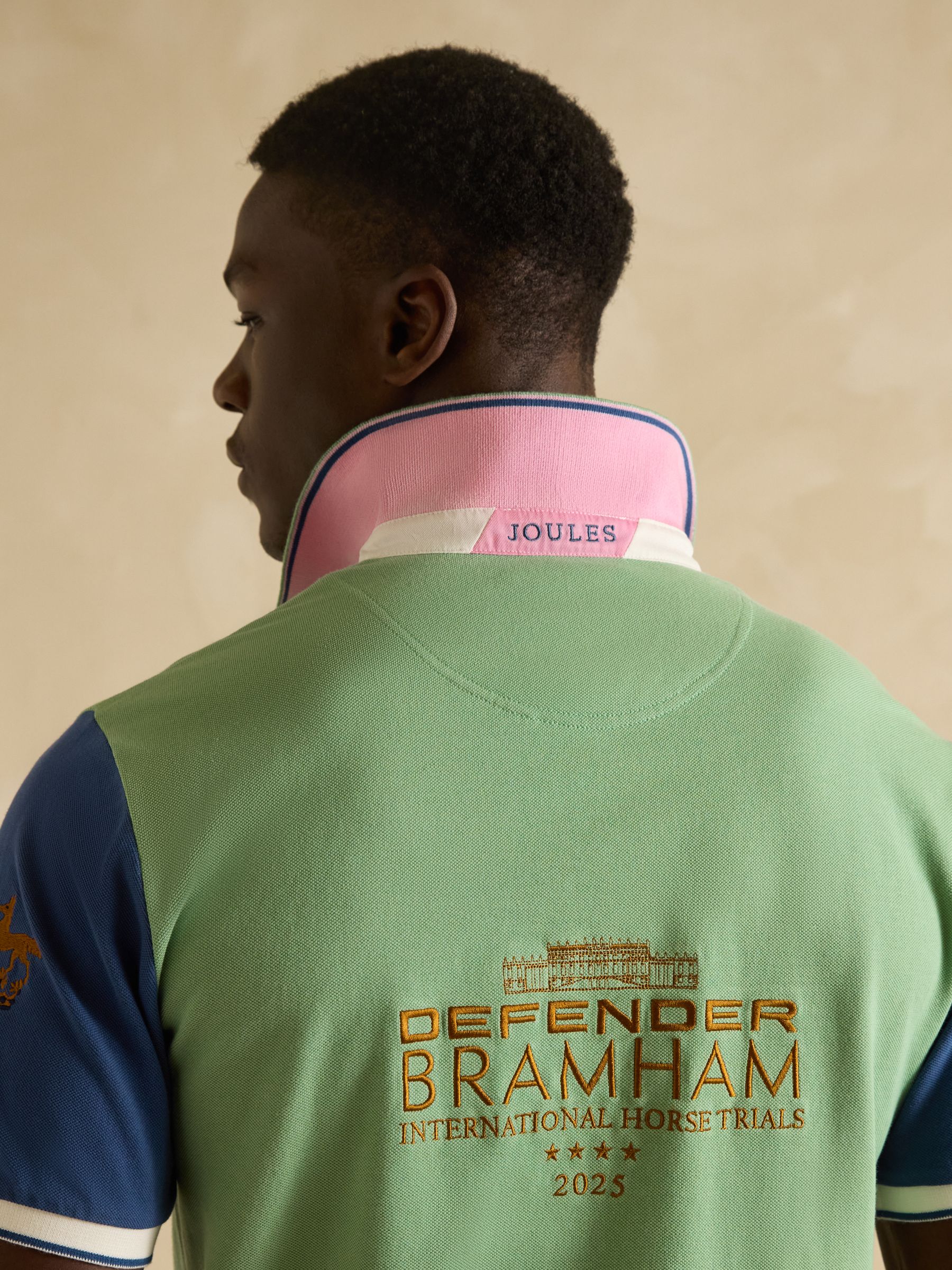Official Bramham Green Colourblock Pique Polo Shirt - Image 6 of 7