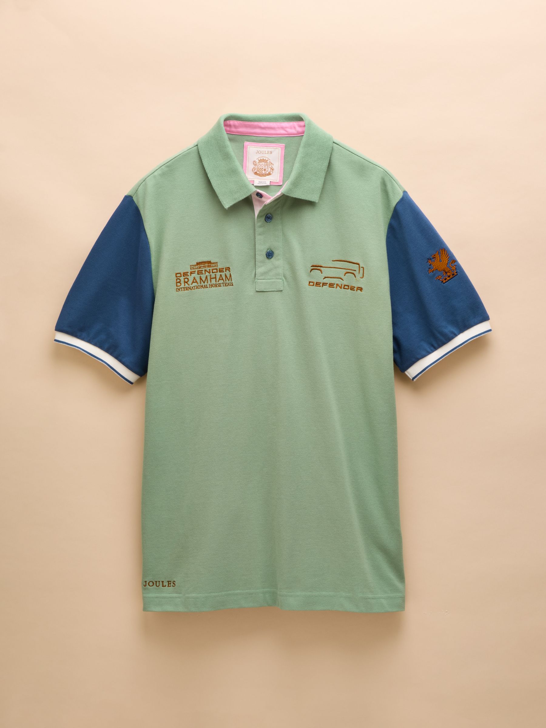 Official Bramham Green Colourblock Pique Polo Shirt - Image 7 of 7