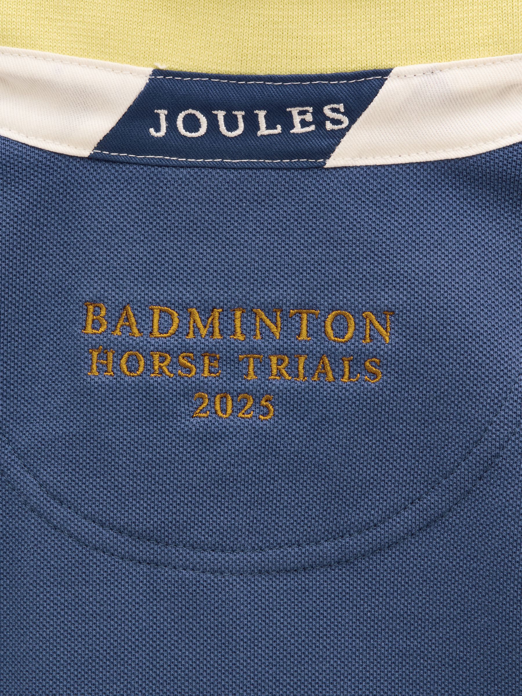 Official Badminton Blue Colourblock Pique Polo Shirt - Image 5 of 5