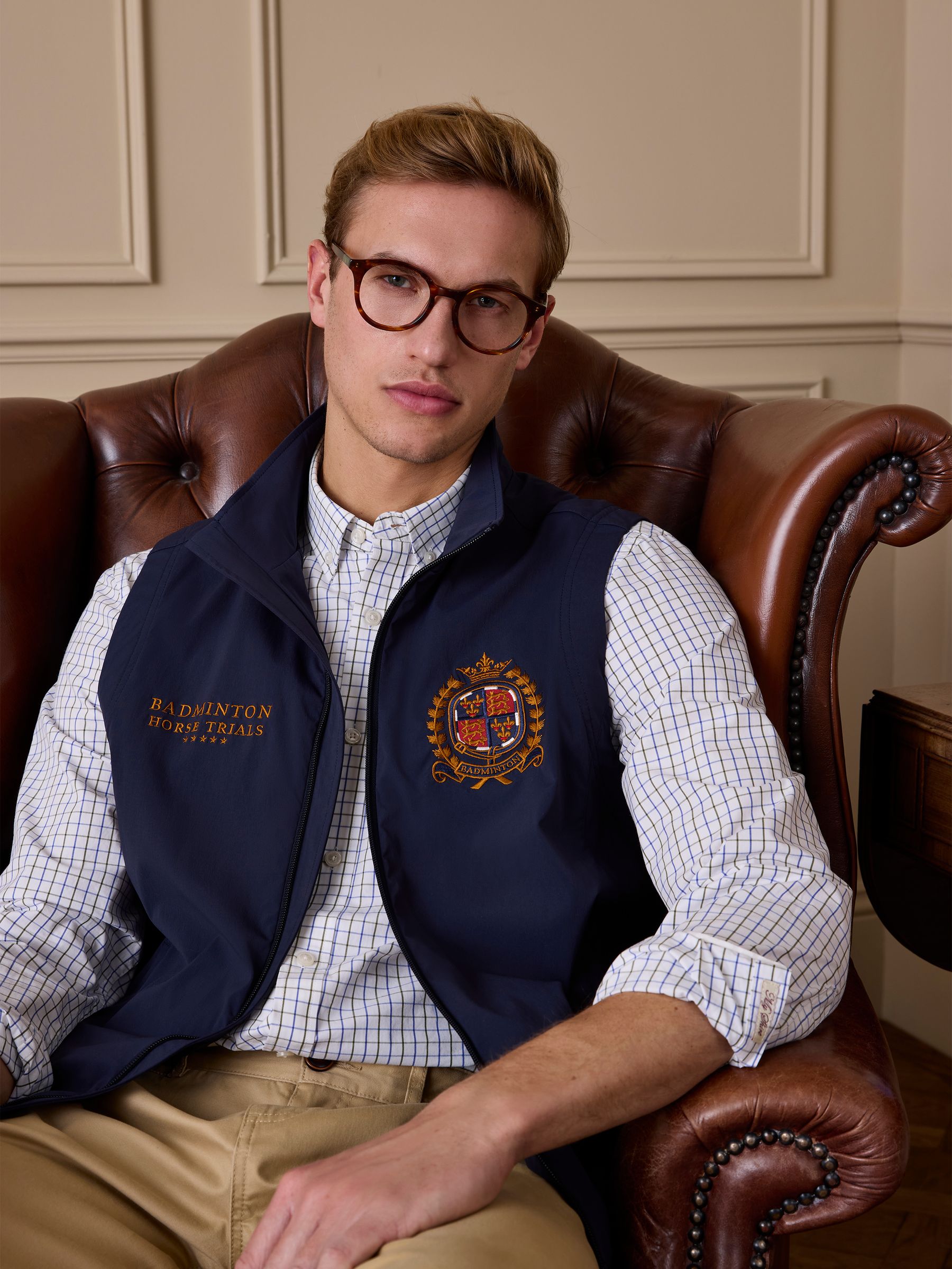 Official Badminton Navy Gilet - Image 4 of 12