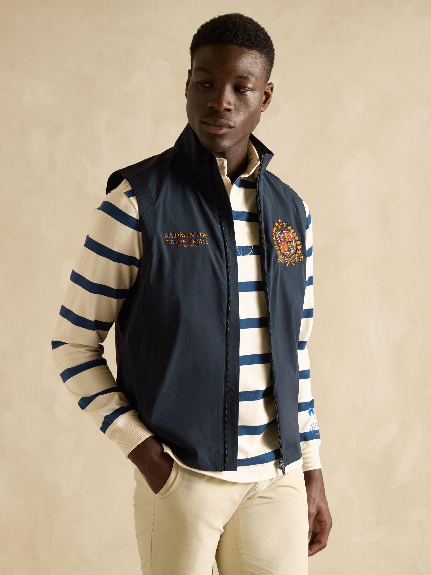 Official Badminton Navy Gilet - Image 7 of 12