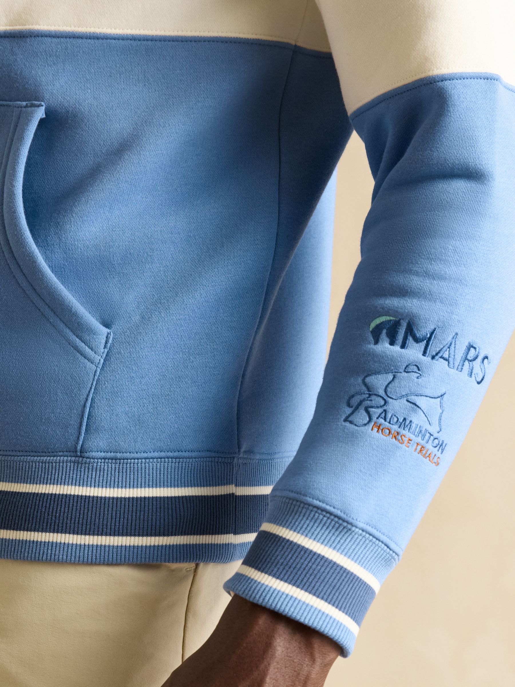 Official Badminton Blue Colourblock Hoodie - Image 12 of 18