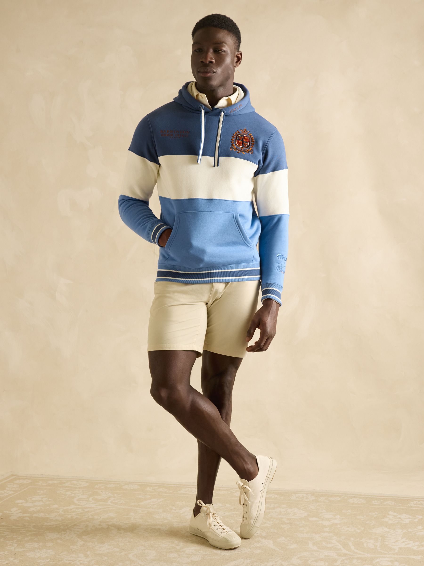 Official Badminton Blue Colourblock Hoodie - Image 14 of 18