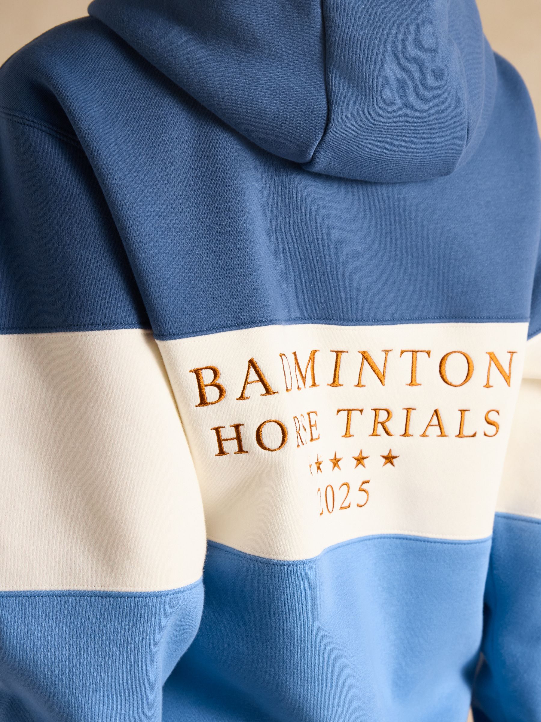 Official Badminton Blue Colourblock Hoodie - Image 17 of 18