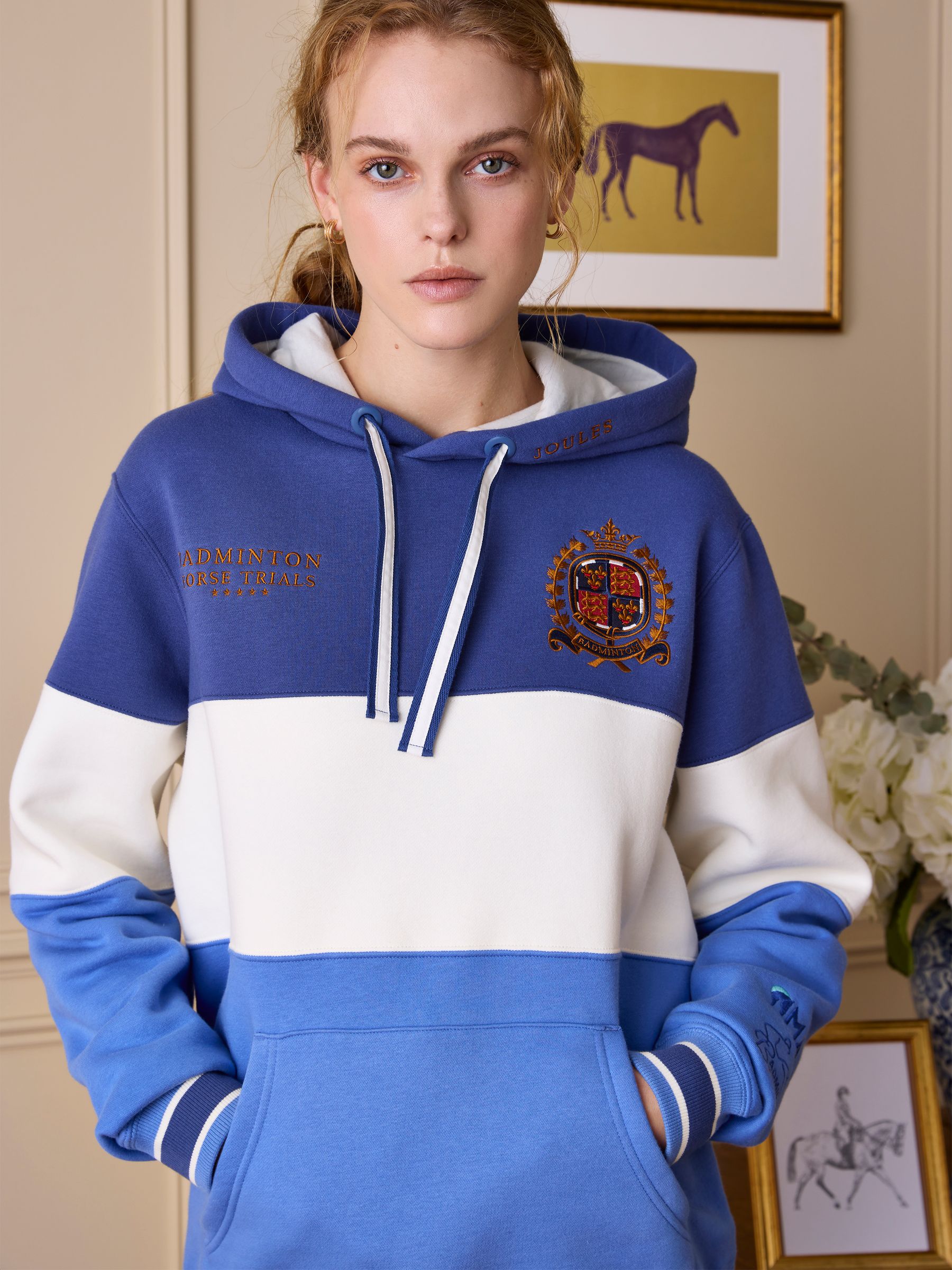 Official Badminton Blue Colourblock Hoodie - Image 2 of 18