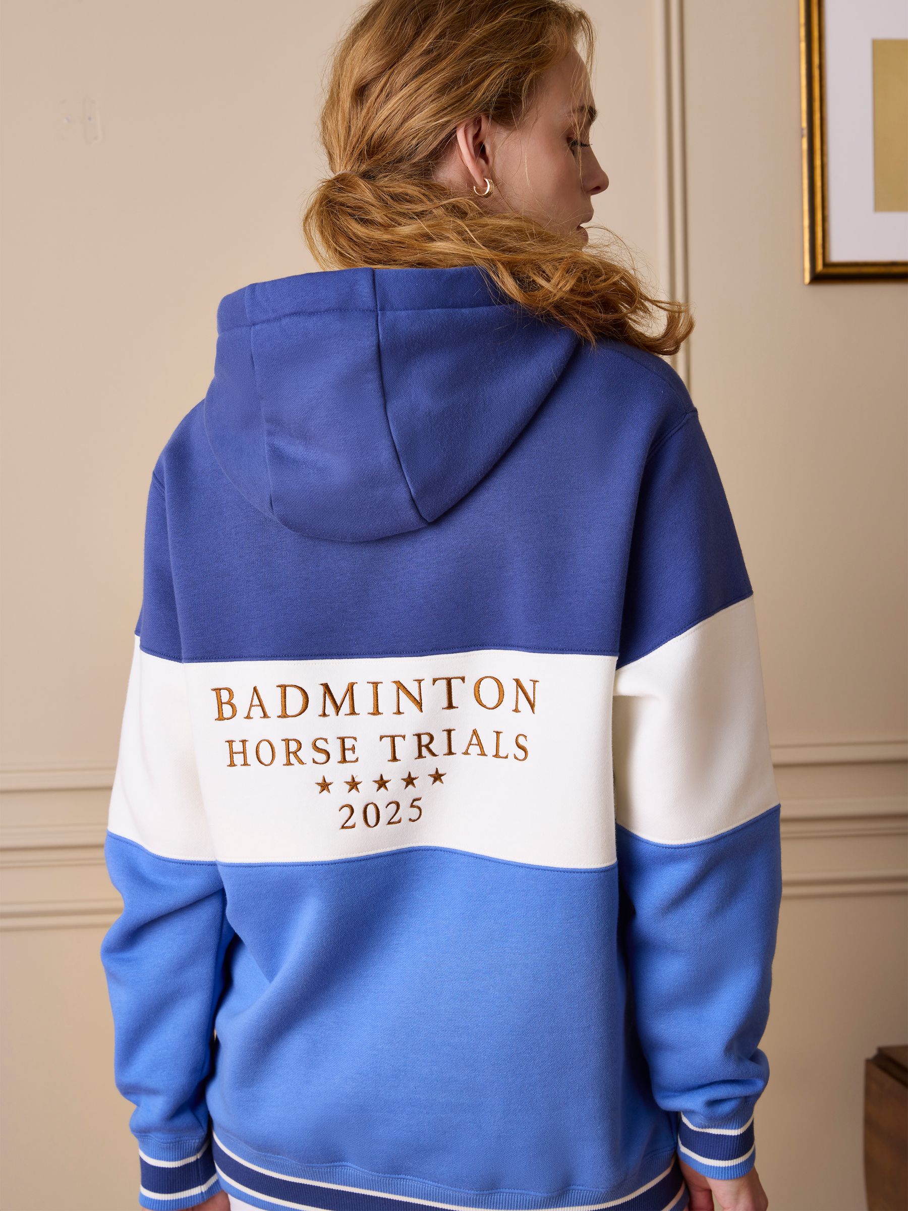 Official Badminton Blue Colourblock Hoodie - Image 4 of 18