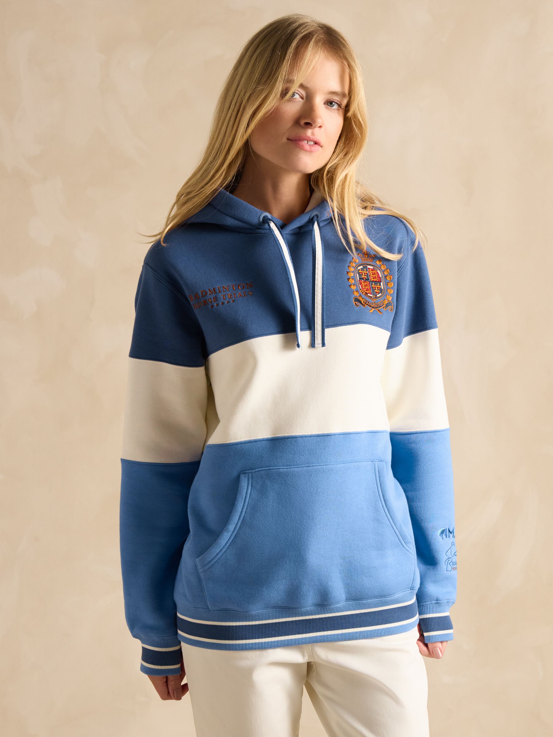 Official Badminton Blue Colourblock Hoodie - Image 7 of 18