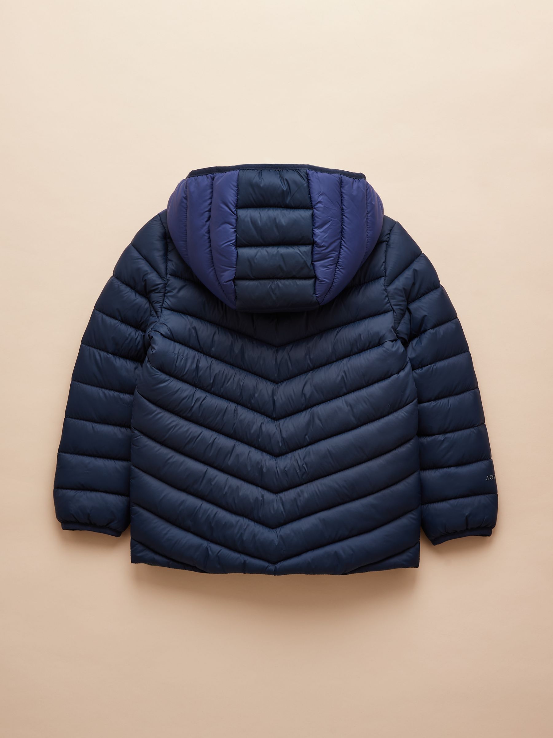Kids' Cairn Blue Colourblock Showerproof Padded Coat - Image 4 of 8