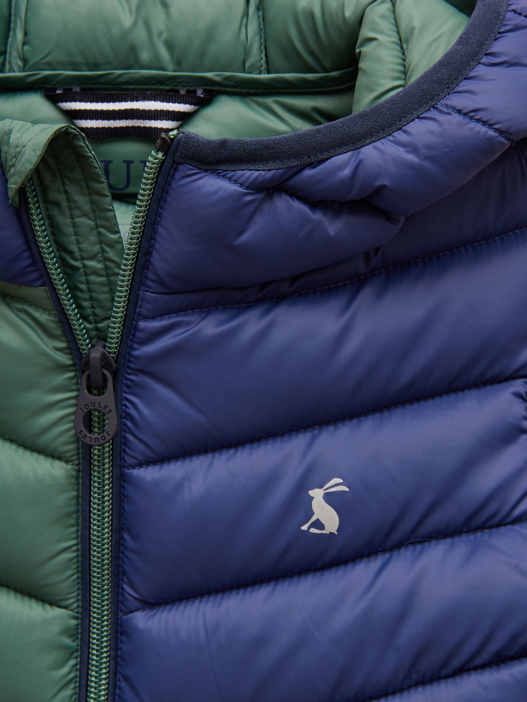 Kids' Cairn Blue Colourblock Showerproof Padded Coat - Image 7 of 8