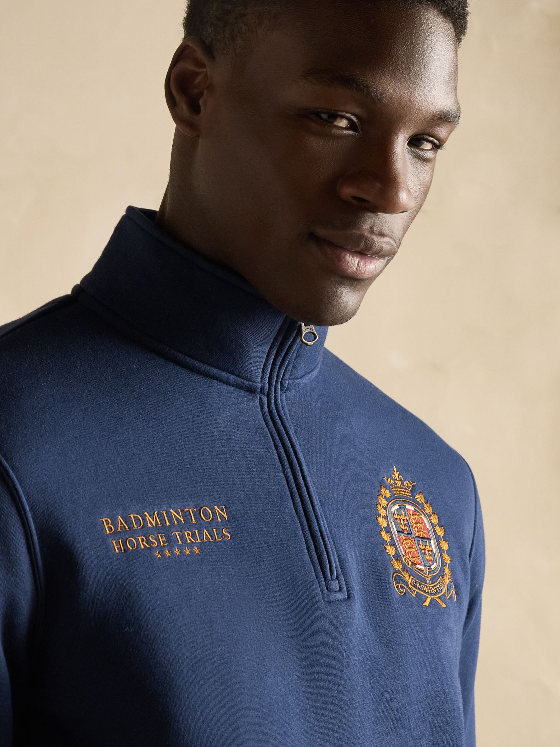 Official Badminton Navy Quarter Zip Sweatshirt - Image 6 of 11