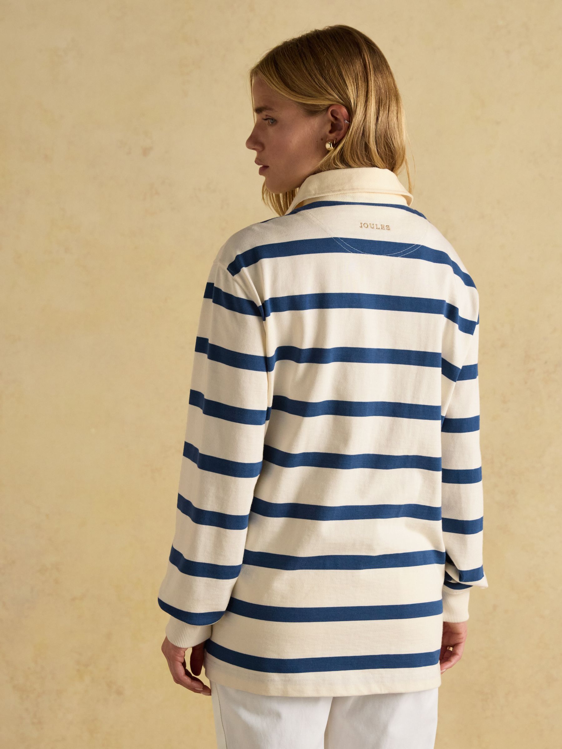 Official Badminton Cream/Blue Rugby Club Shirt - Image 7 of 14