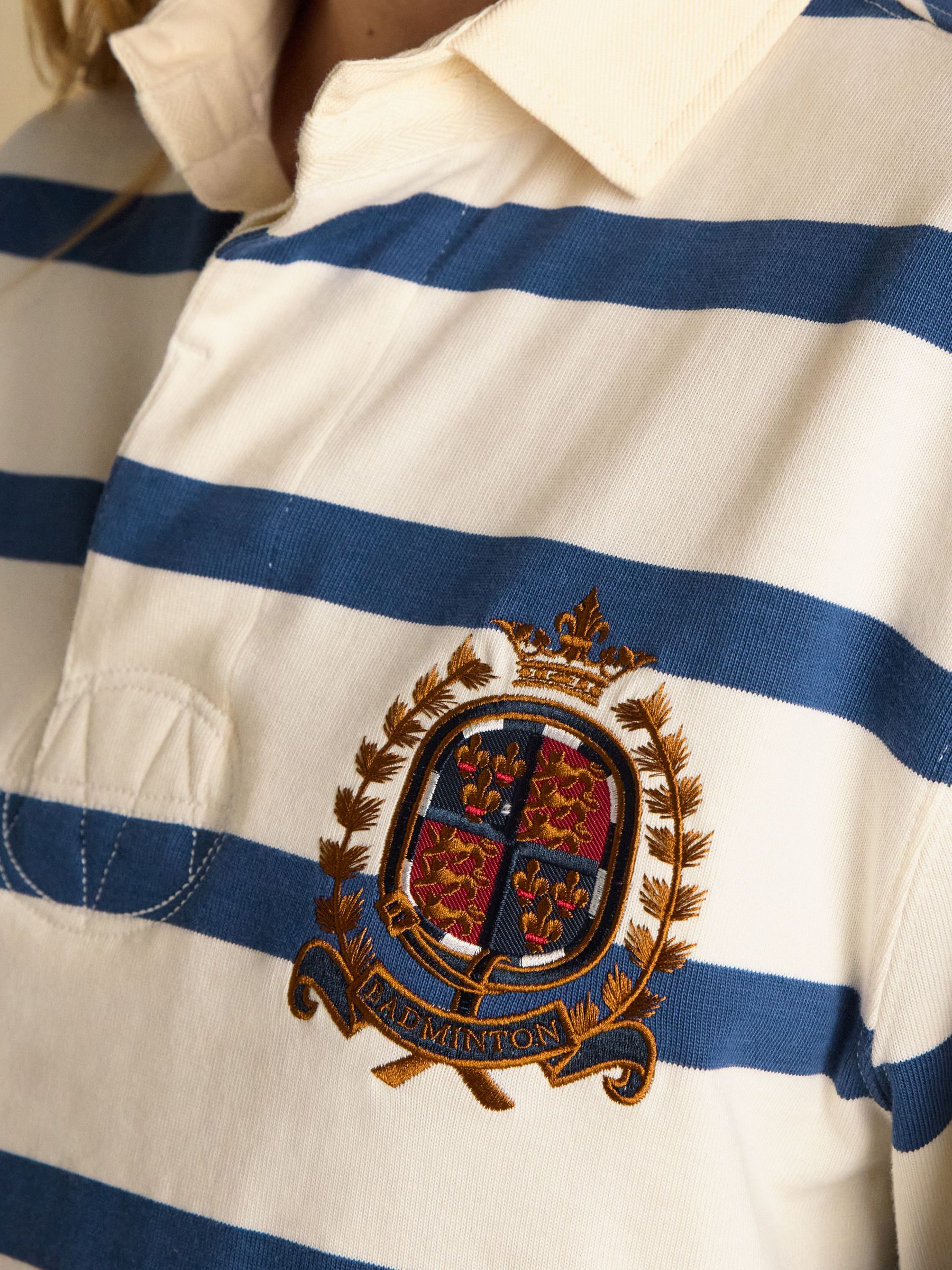 Official Badminton Cream/Blue Rugby Club Shirt - Image 8 of 14