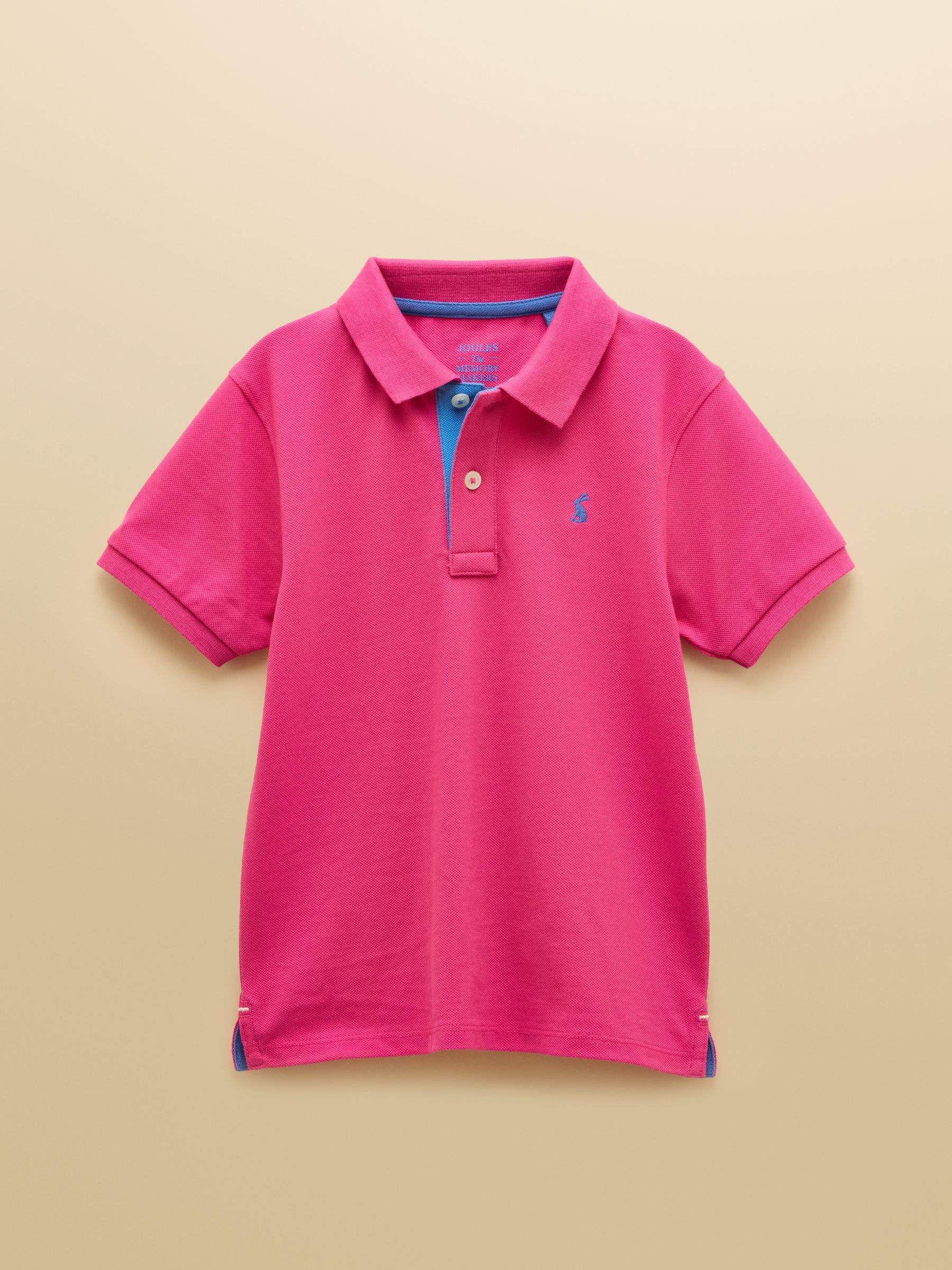 Boys' Woody Bright Pink Cotton Pique Polo Shirt - Image 1 of 6