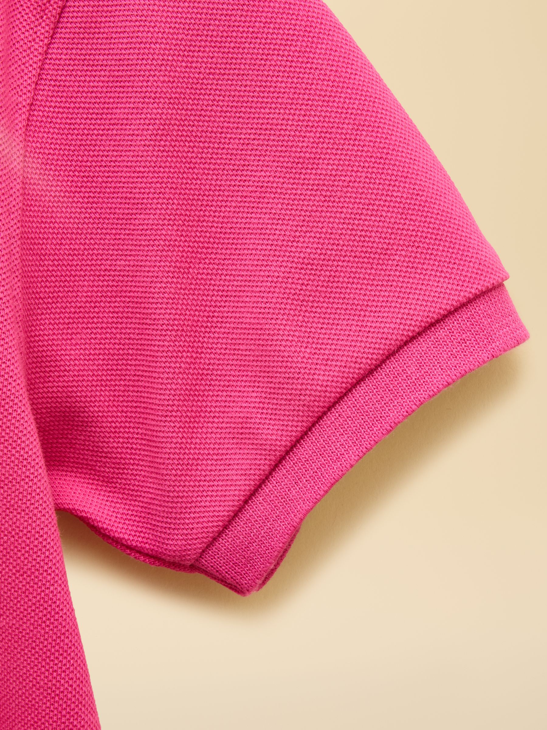 Boys' Woody Bright Pink Cotton Pique Polo Shirt - Image 4 of 6