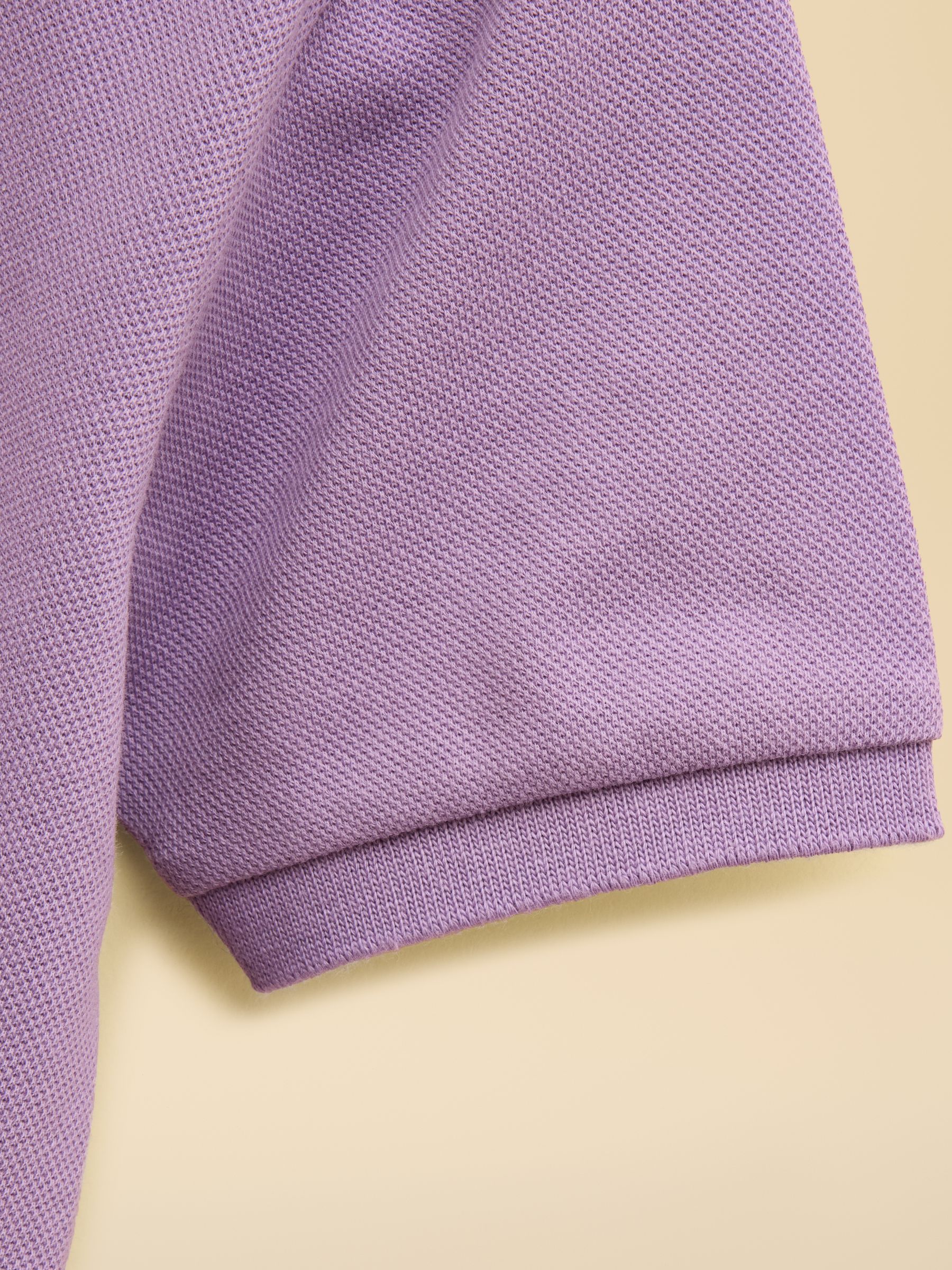 Boys' Woody Purple Cotton Pique Polo Shirt - Image 6 of 6 Boys' Woody Purple Cotton Pique Polo Shirt - Image 6 of 6