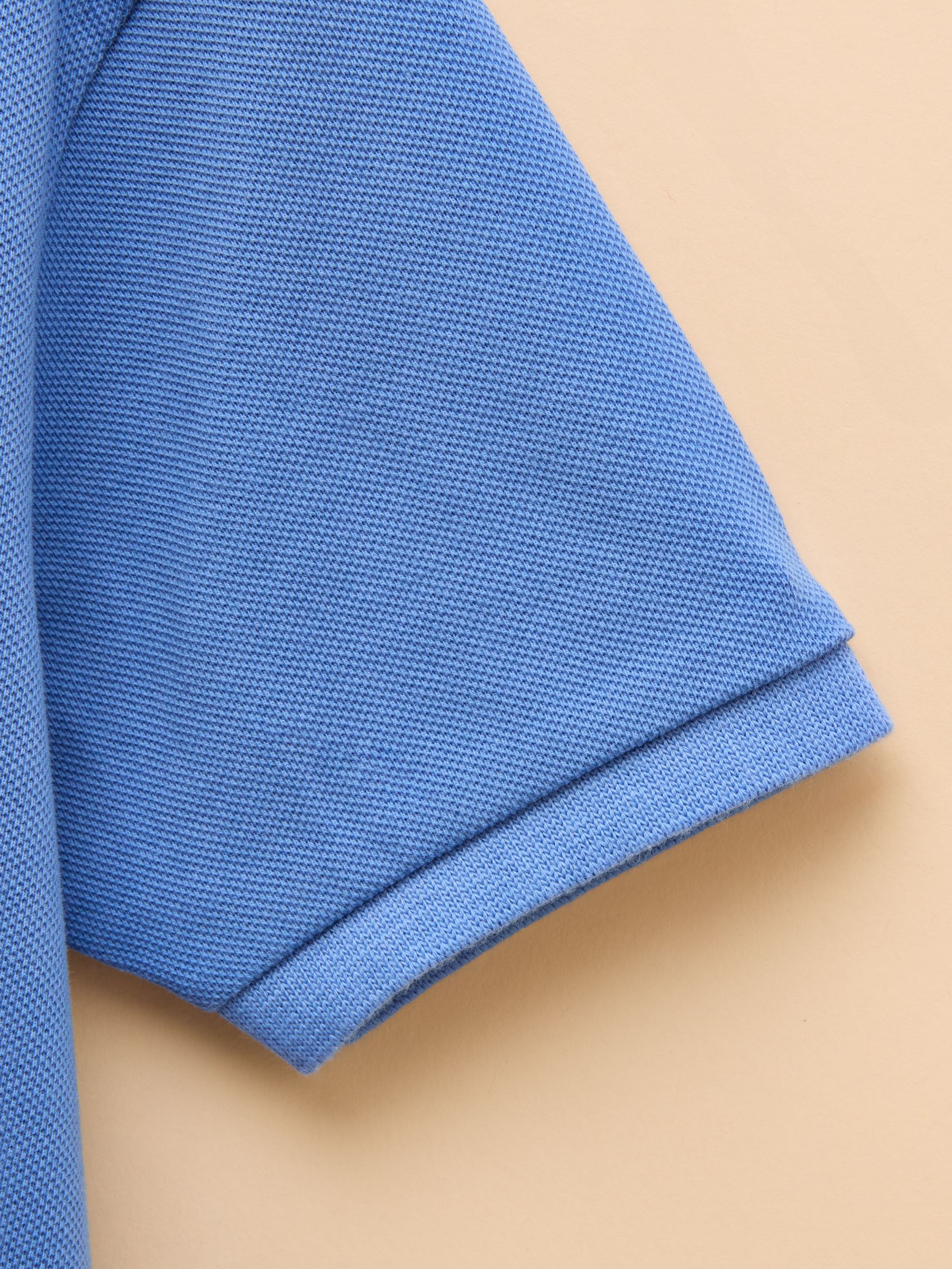 Woody Blue Cotton Pique Polo Shirt - Image 5 of 7