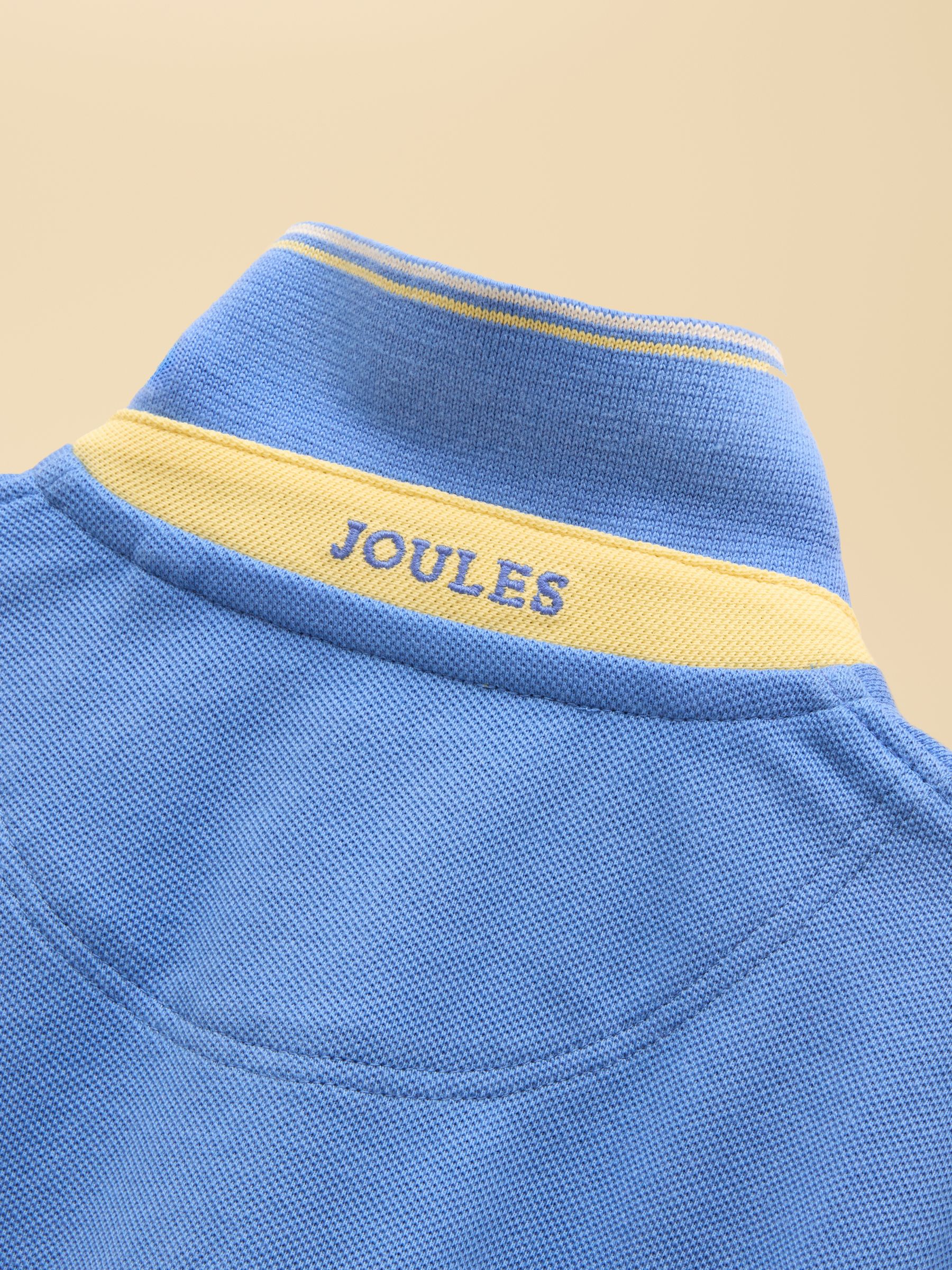 Boys' Woody Blue Cotton Pique Polo Shirt - Image 6 of 6 Boys' Woody Blue Cotton Pique Polo Shirt - Image 6 of 6