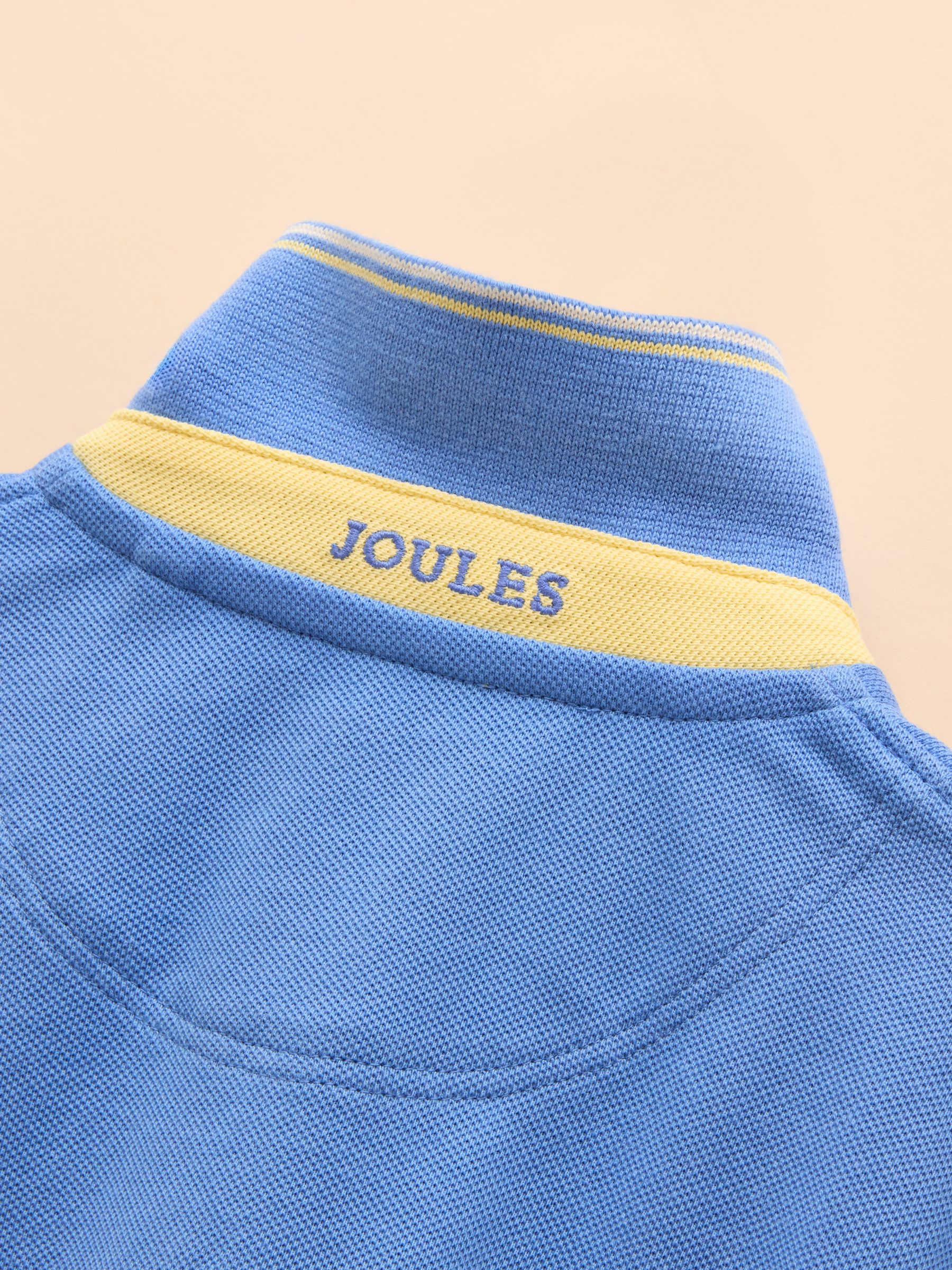 Woody Blue Cotton Pique Polo Shirt - Image 7 of 7