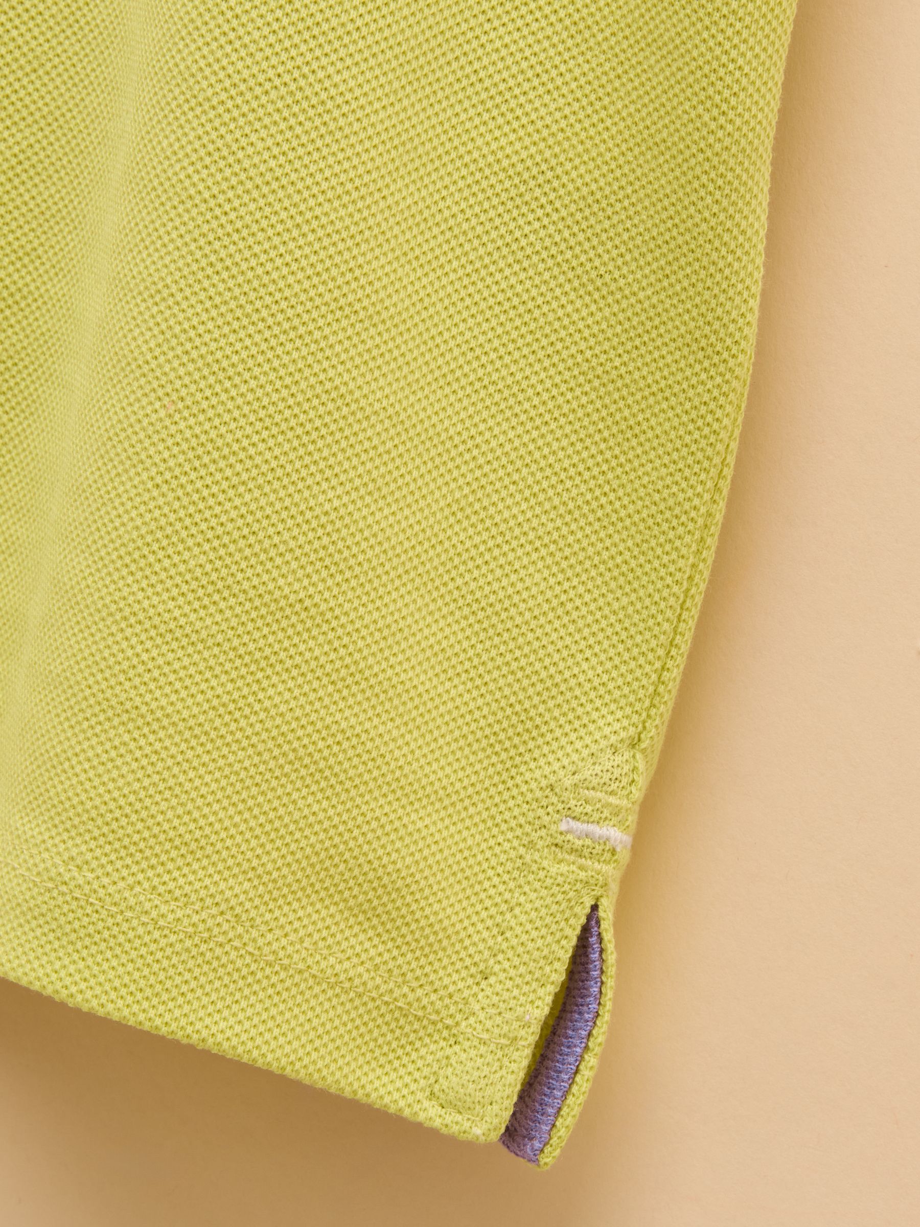 Woody Green Cotton Pique Polo Shirt - Image 5 of 7