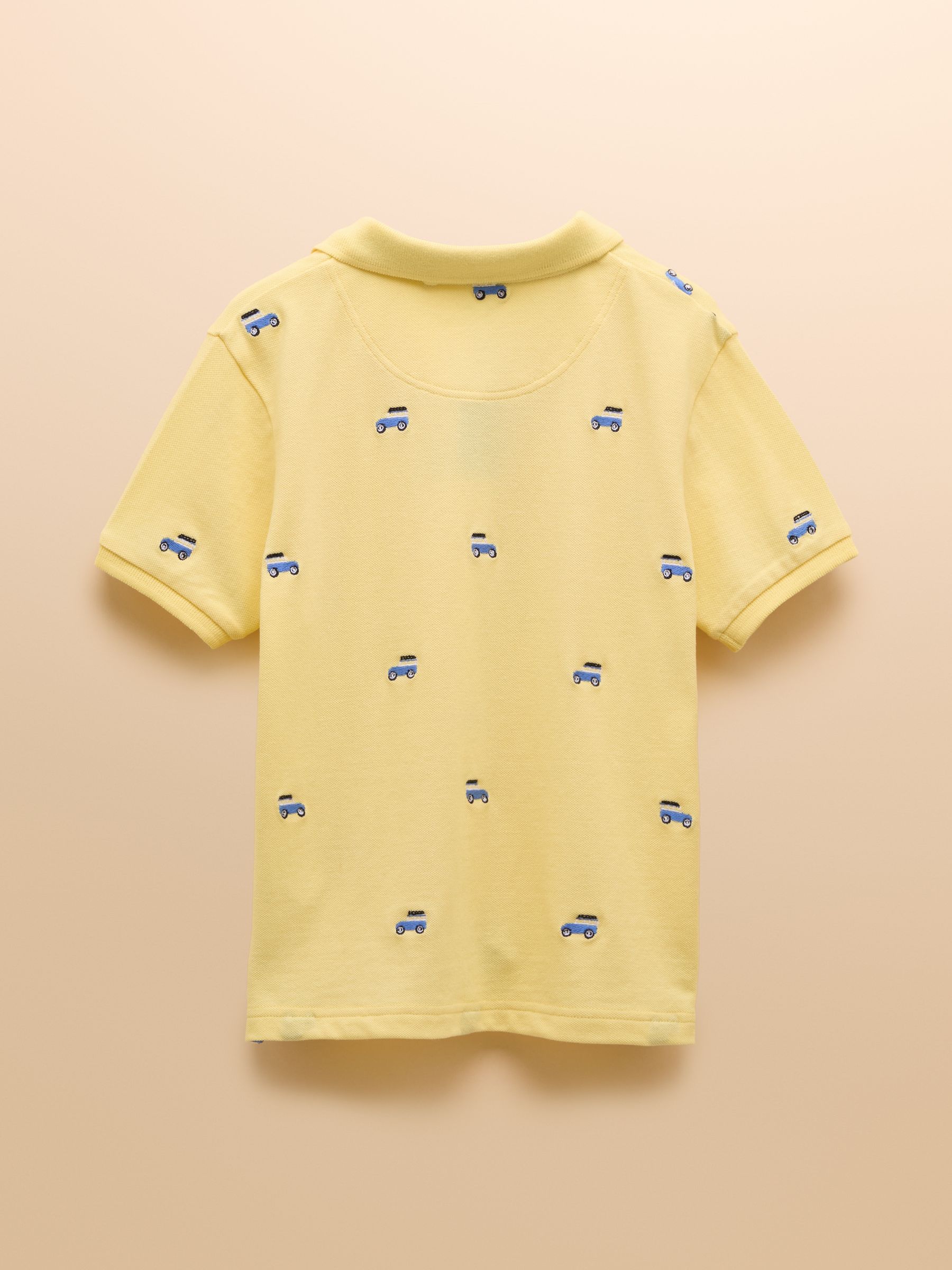 Woody Yellow Cotton Pique Polo Shirt - Image 2 of 4