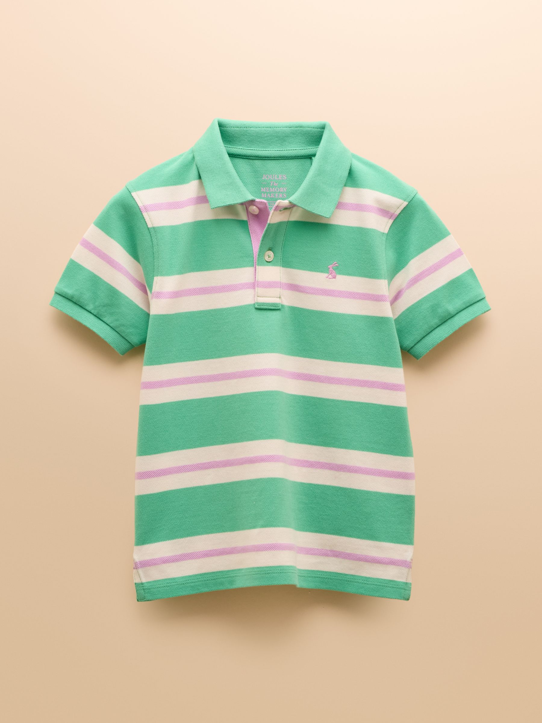 Boys' Woody Green Striped Polo Shirt - Image 2 of 5