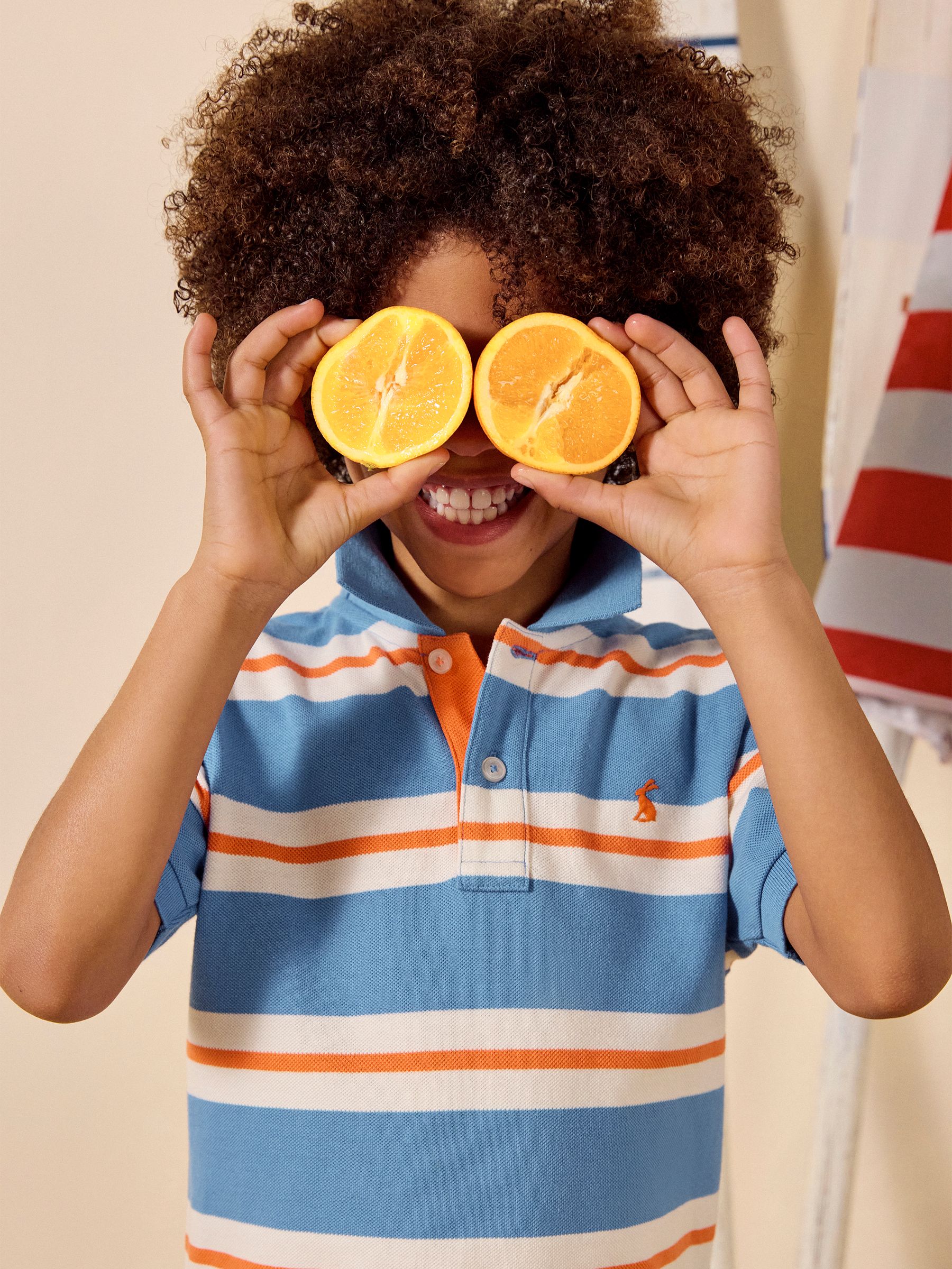 Boys' Woody Blue Striped Polo Shirt - Image 2 of 7