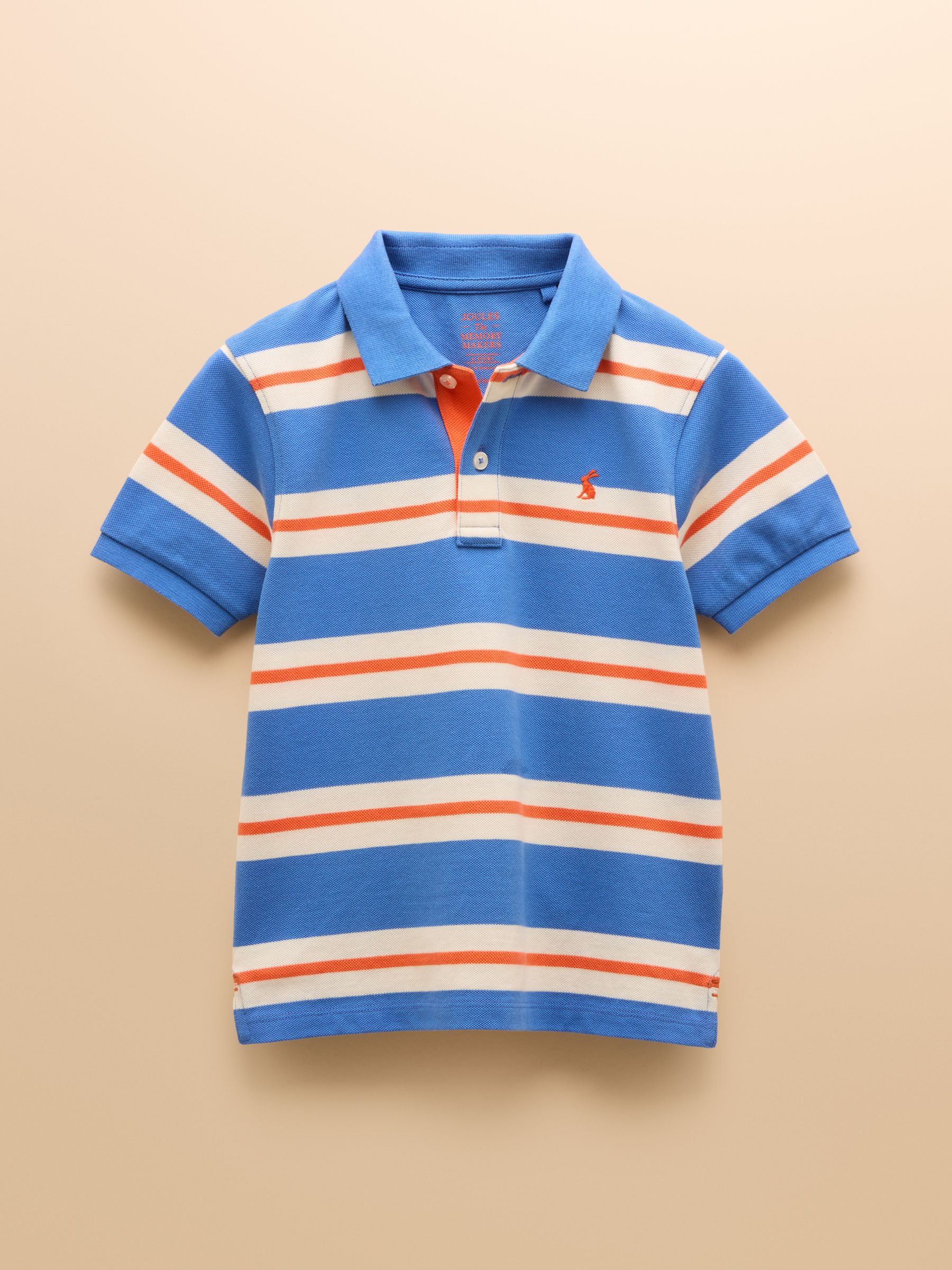 Boys' Woody Blue Striped Polo Shirt - Image 4 of 7