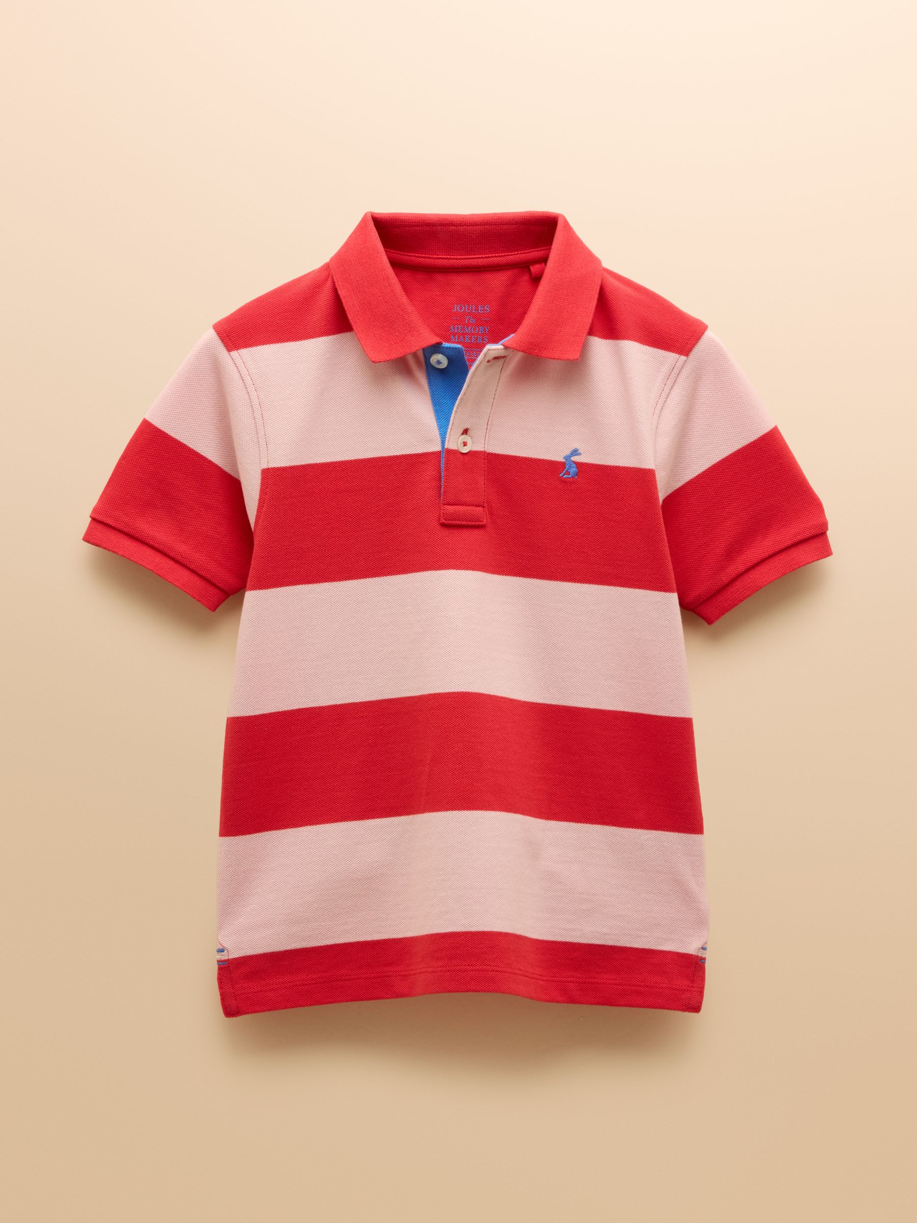 Boys' Woody Red Striped Polo Shirt - Image 1 of 4 Boys' Woody Red Striped Polo Shirt - Image 1 of 4