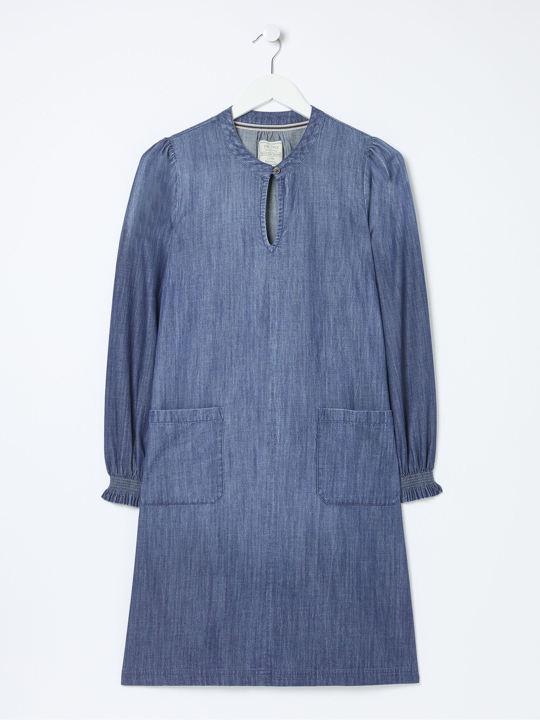 Fran Chambray Blue Denim Dress - Image 3 of 3