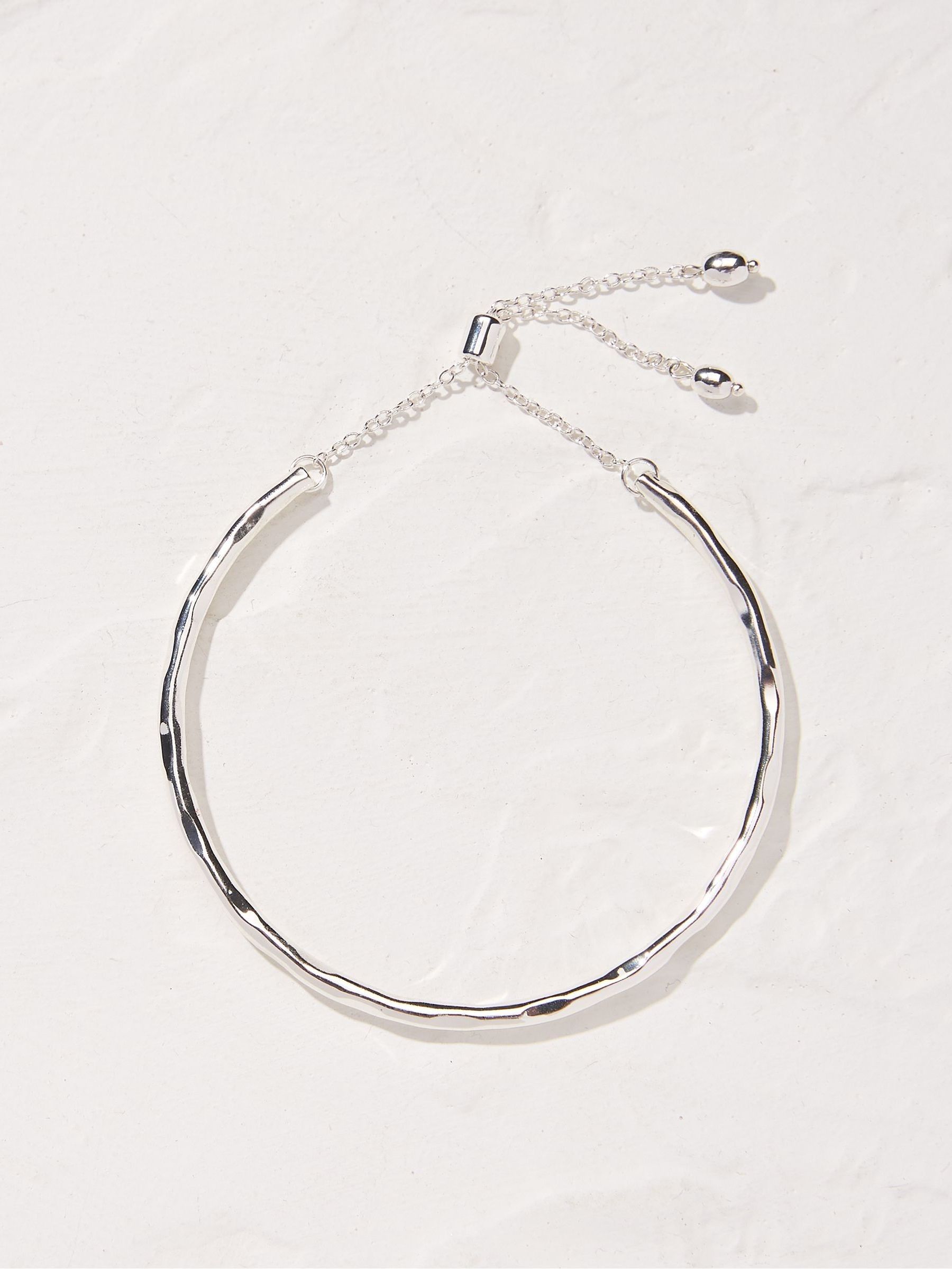 Silver Tone Adjustable Bangle - Image 1 of 2