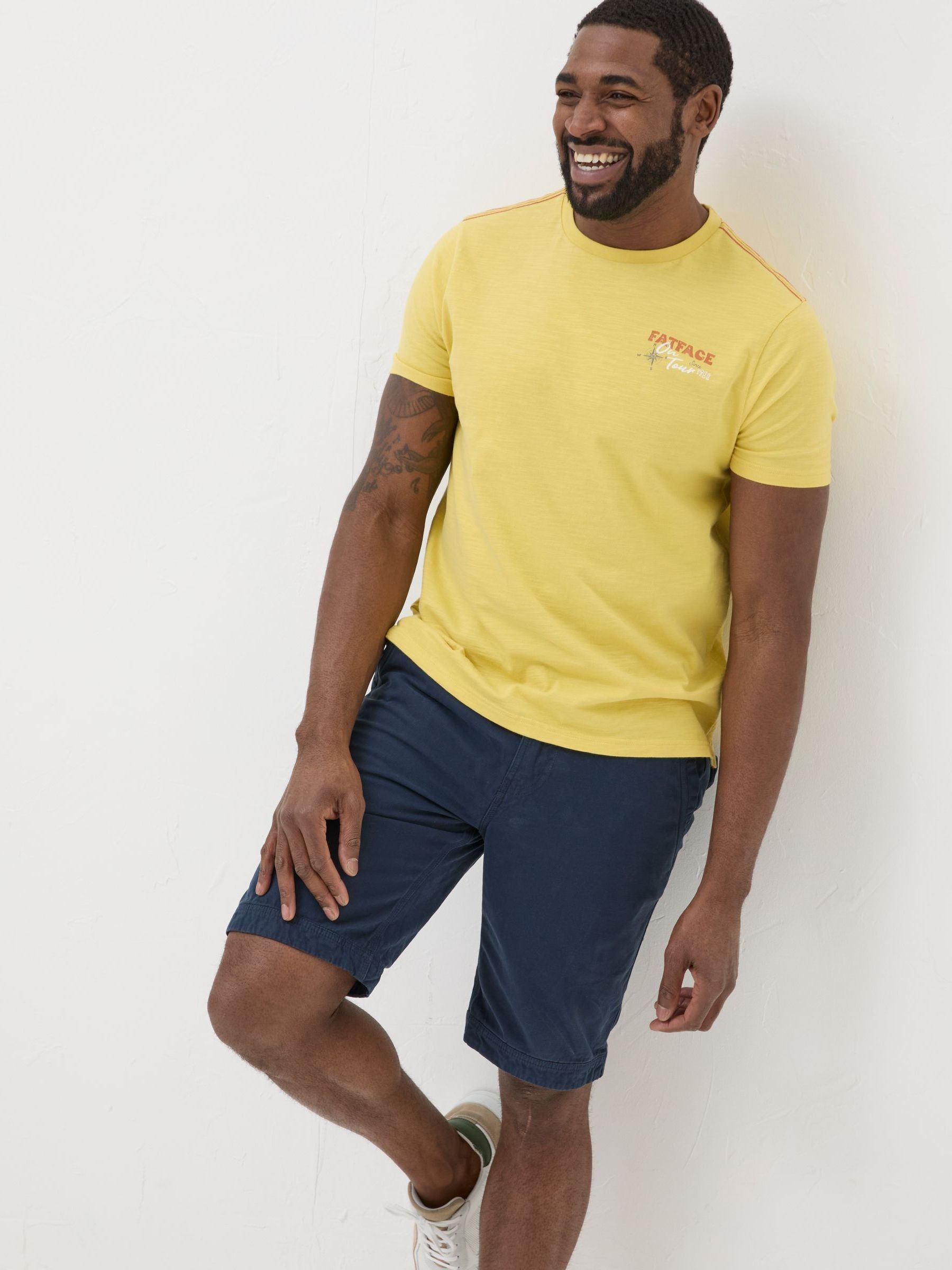 Aloa Yellow Map T-Shirt - Image 1 of 1