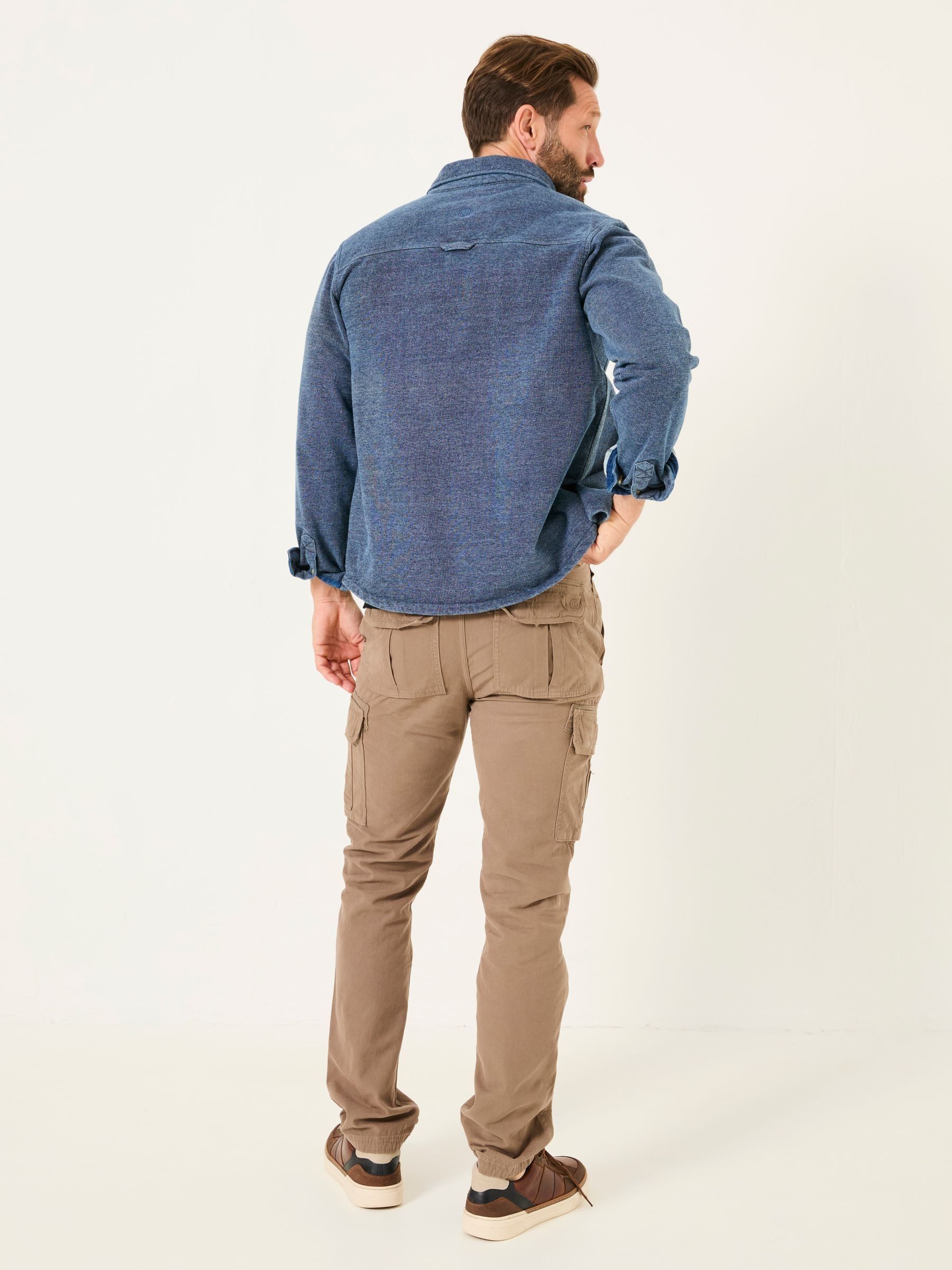 Breakyard Natural Dark Natural Cargo Trousers - Image 2 of 5