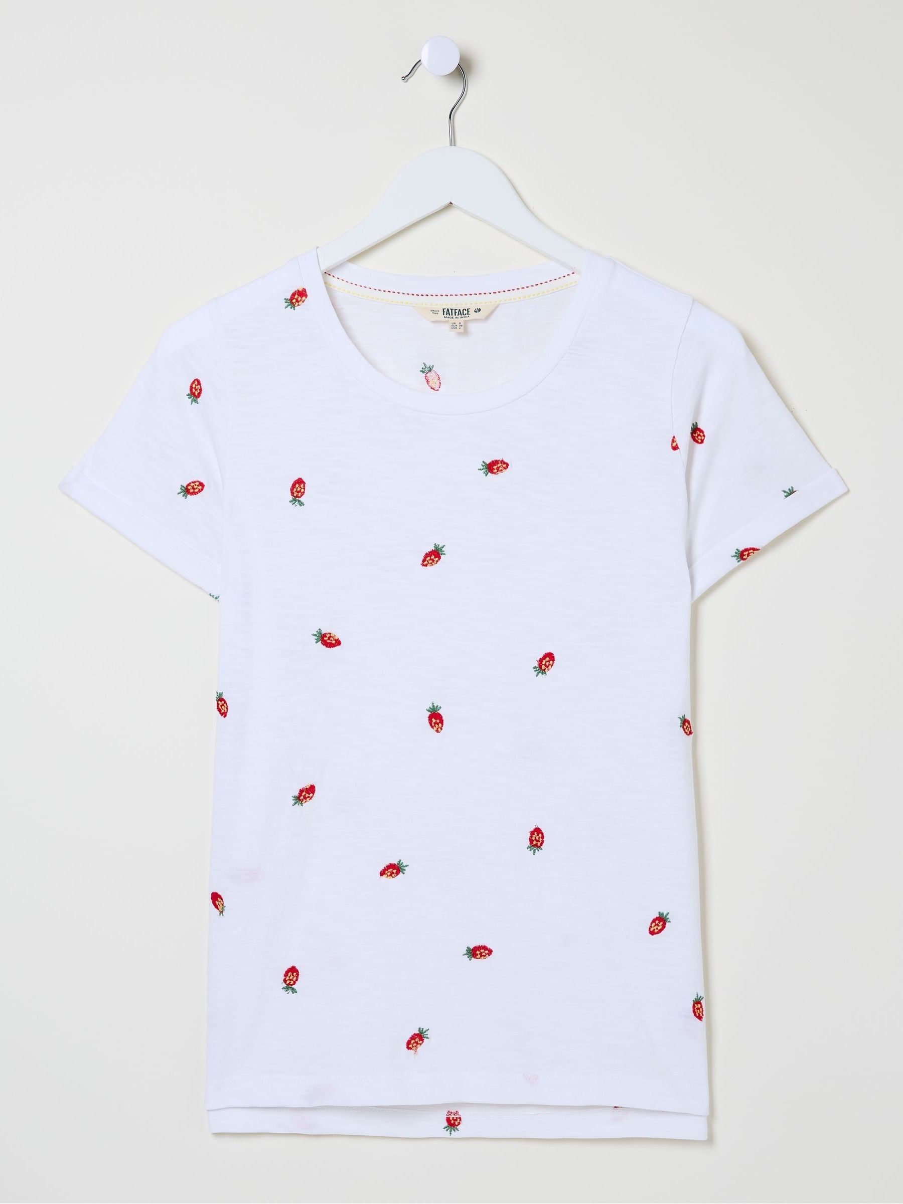 Natalie White Strawberry T-Shirt - Image 6 of 6 Natalie White Strawberry T-Shirt - Image 6 of 6