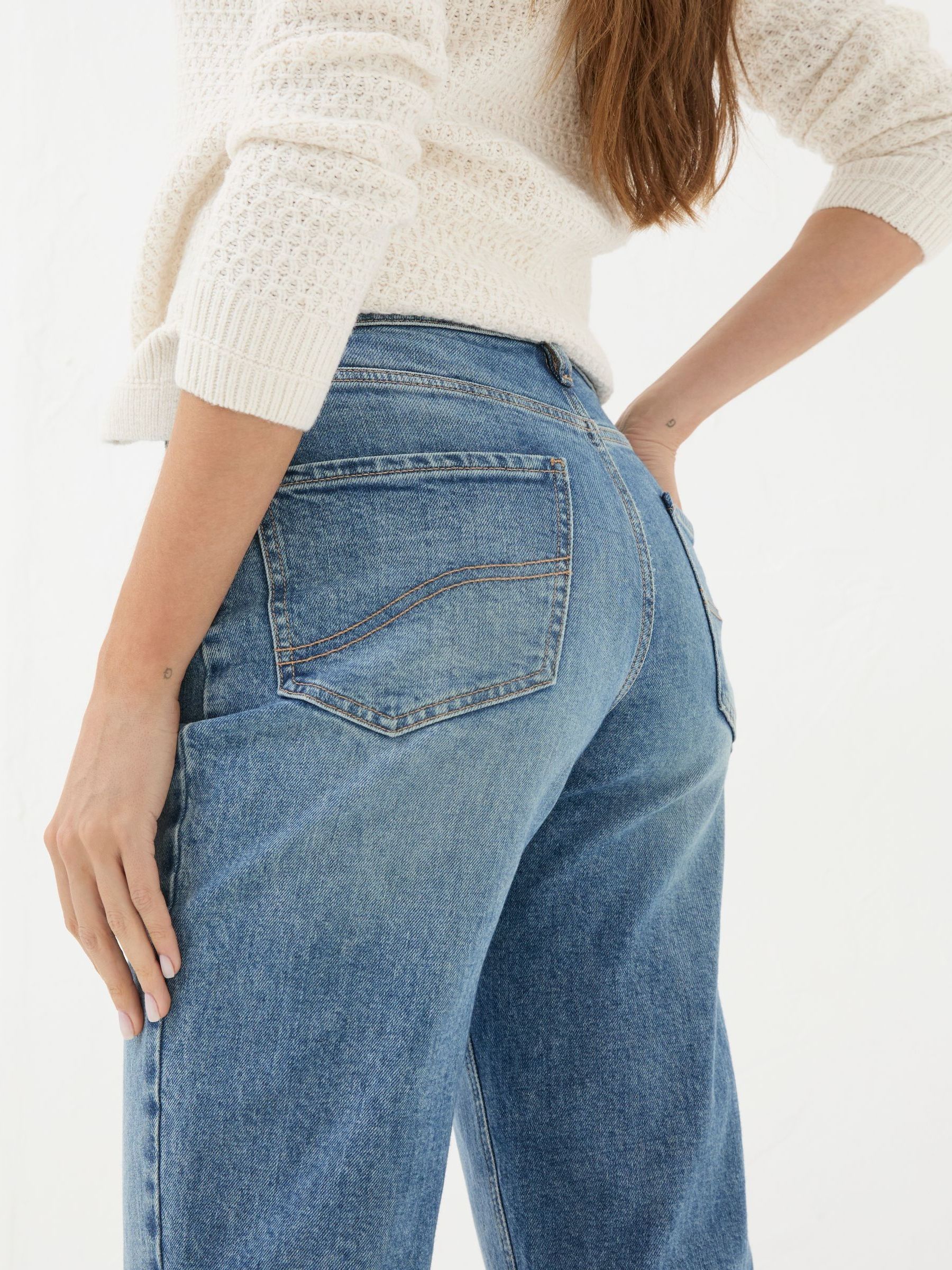 Ludlow Blue Denim Boyfriend Jeans - Image 6 of 7