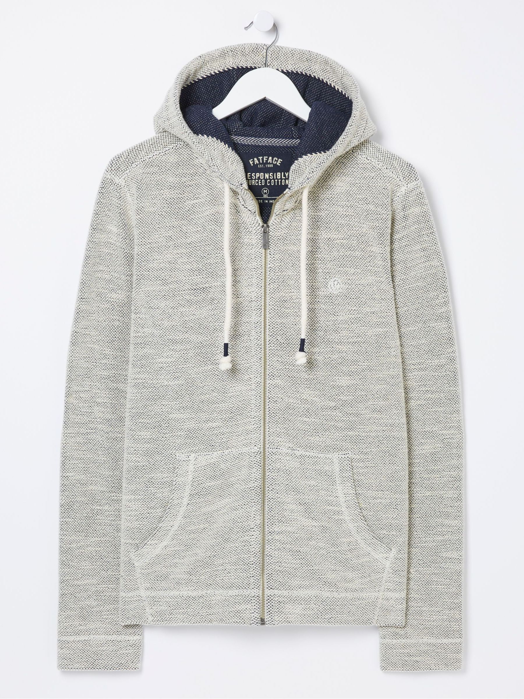 Natural Woolacombe Zip Through Hoodie - Image 7 of 7