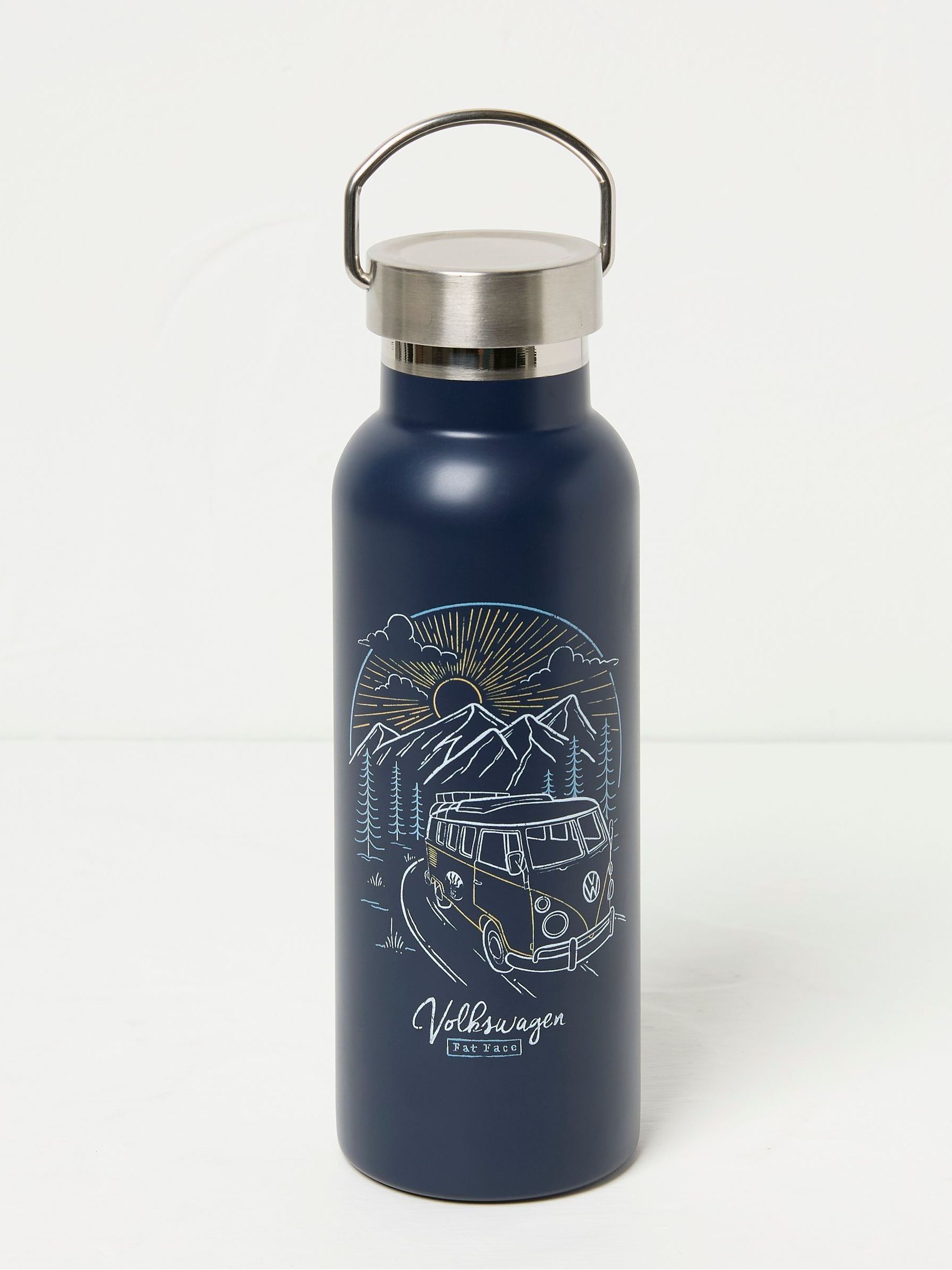 VW Blue Camper Water Bottle - Image 1 of 2