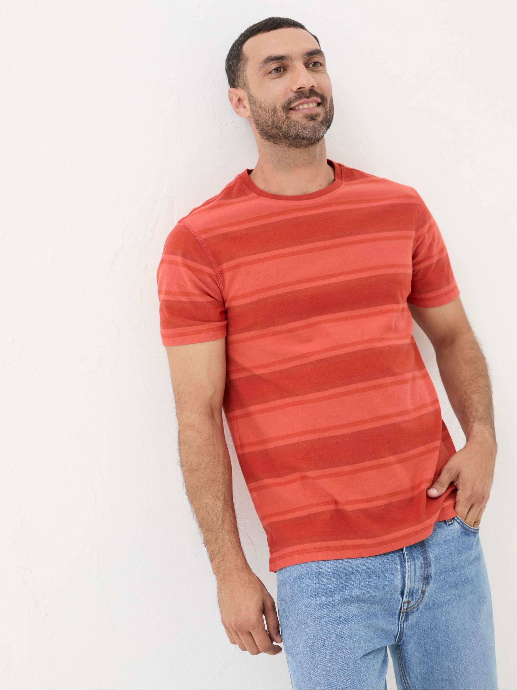 Felton Red Stripe T-Shirt - Image 1 of 6