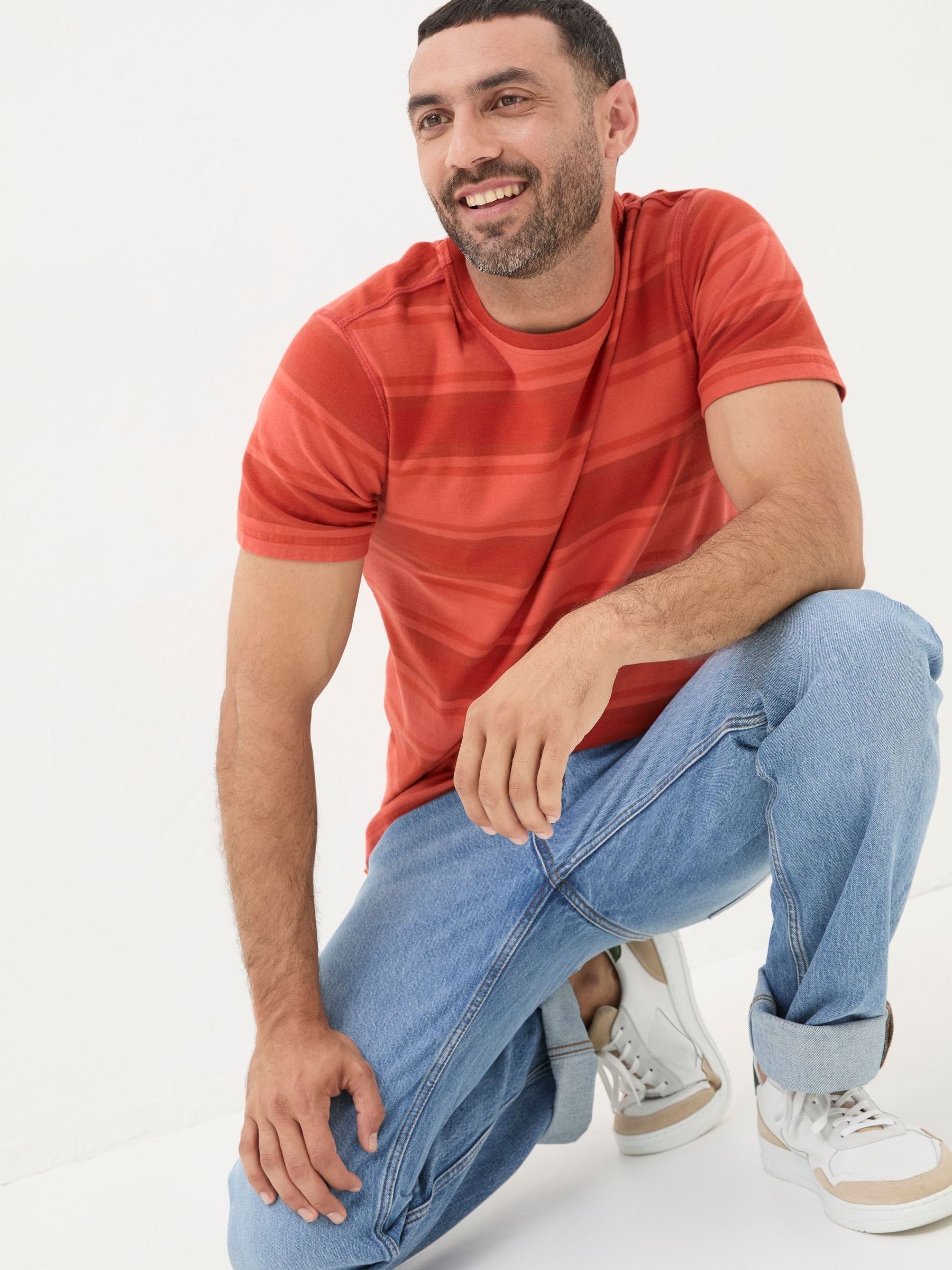 Felton Red Stripe T-Shirt - Image 3 of 6