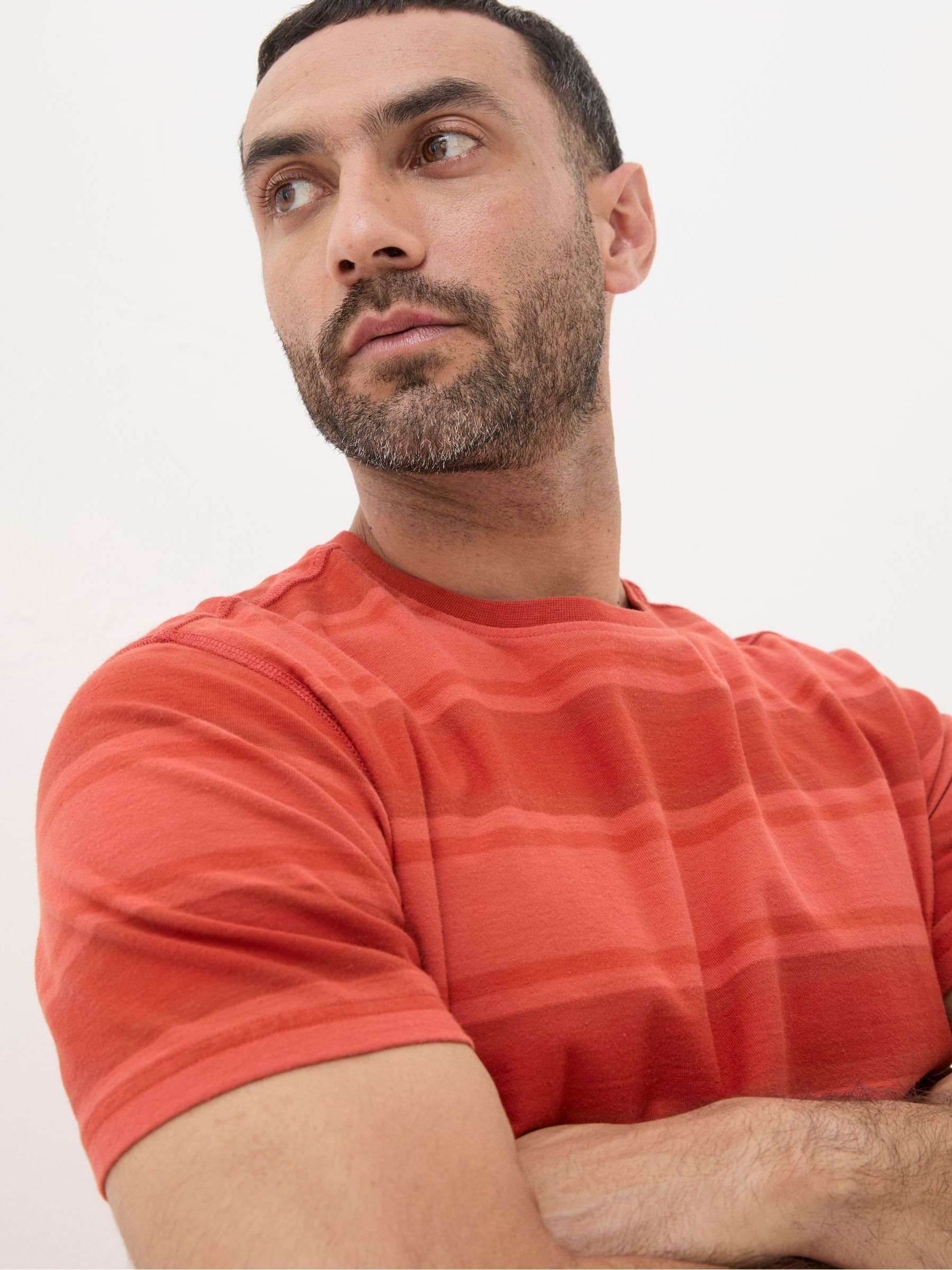 Felton Red Stripe T-Shirt - Image 4 of 6