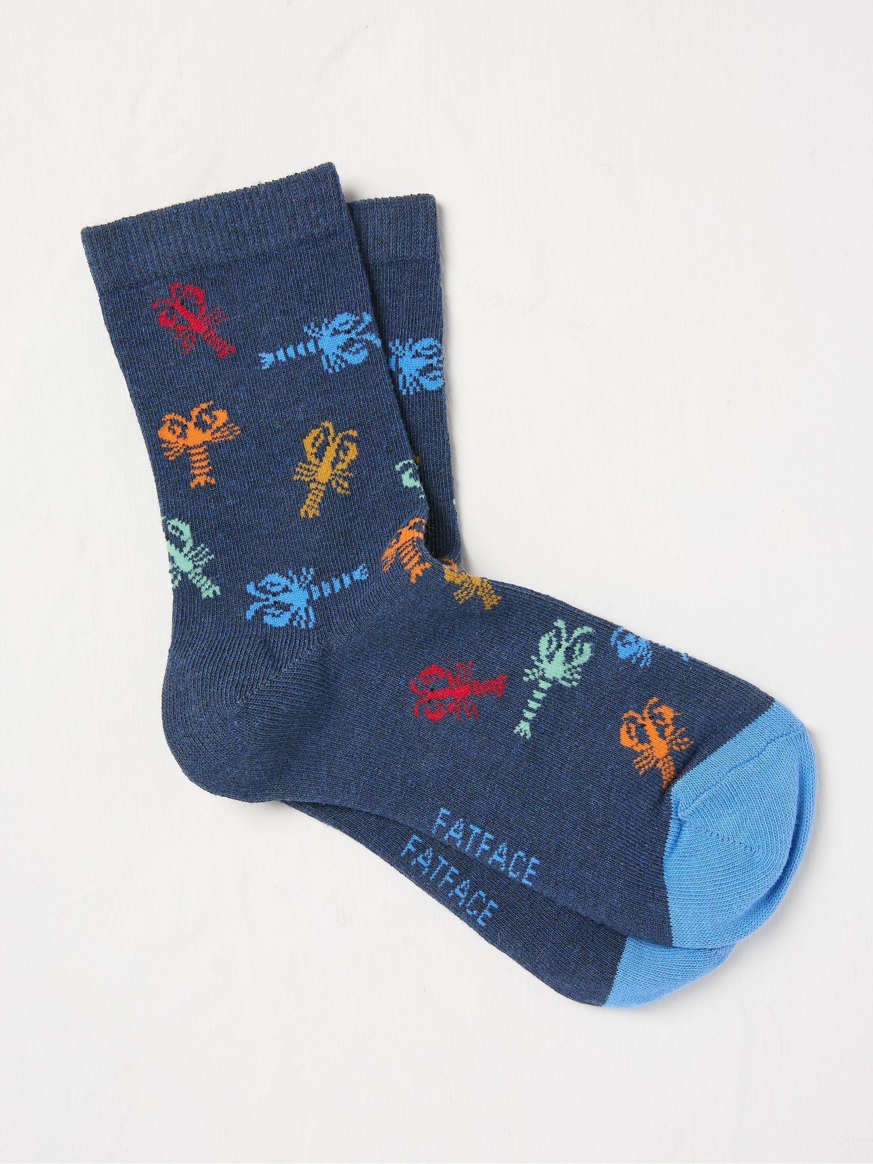 Navy Blue Lobster Kids' Socks 1 Pack - Image 1 of 1