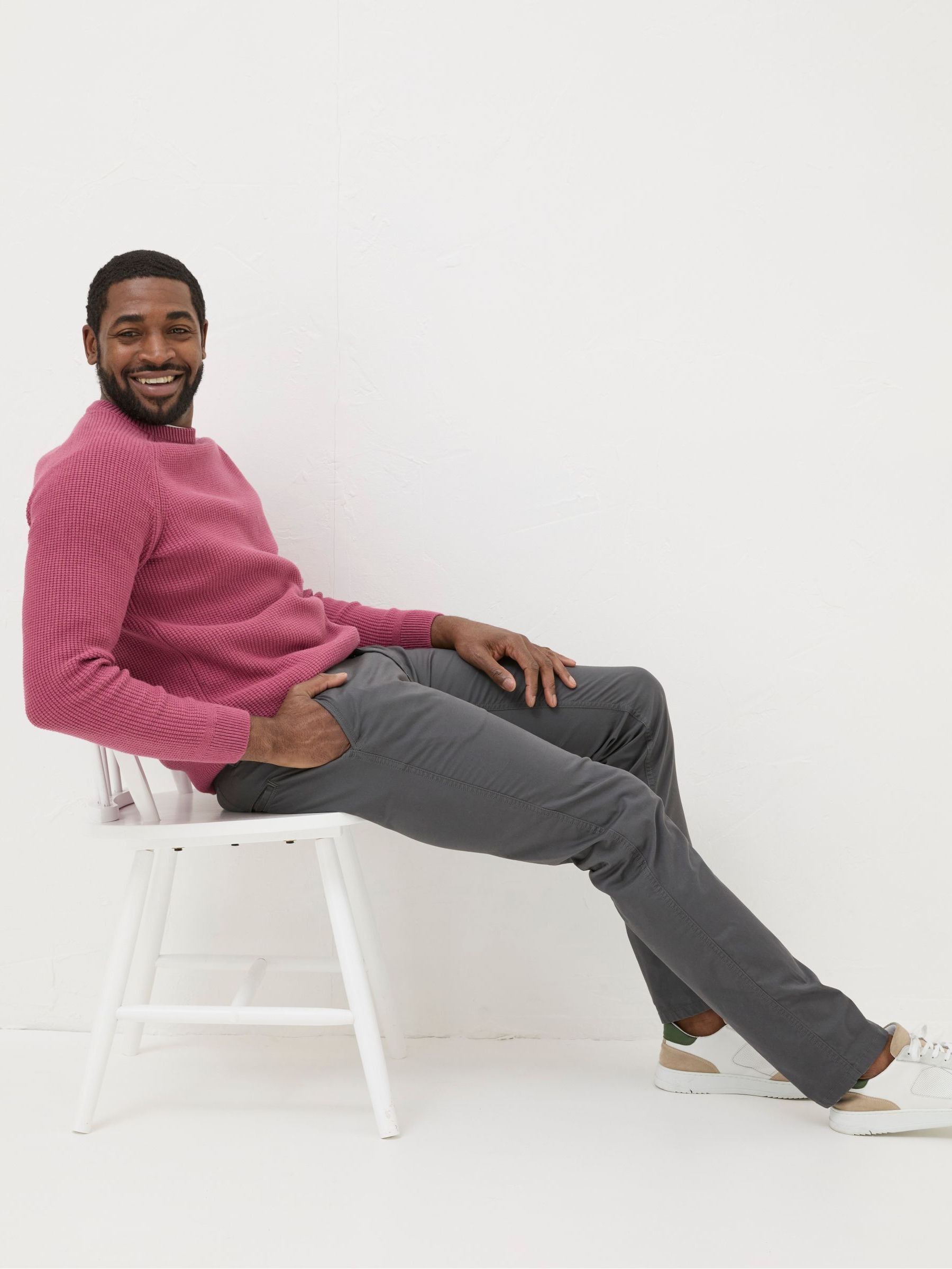 Grey Charcoal Slim Heyshott Chinos - Image 3 of 5