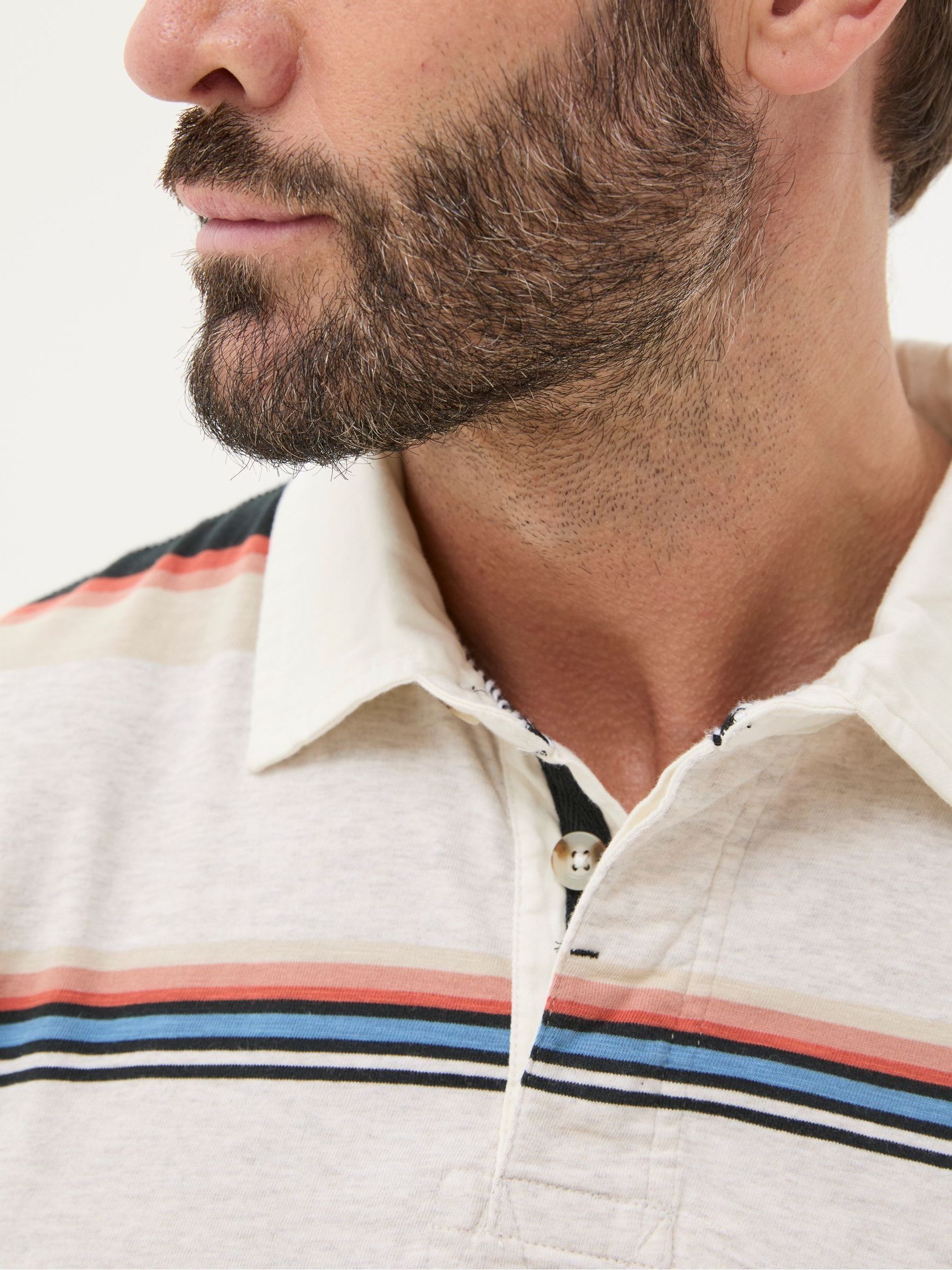 Hastings Grey Stripe Polo Shirt - Image 4 of 5