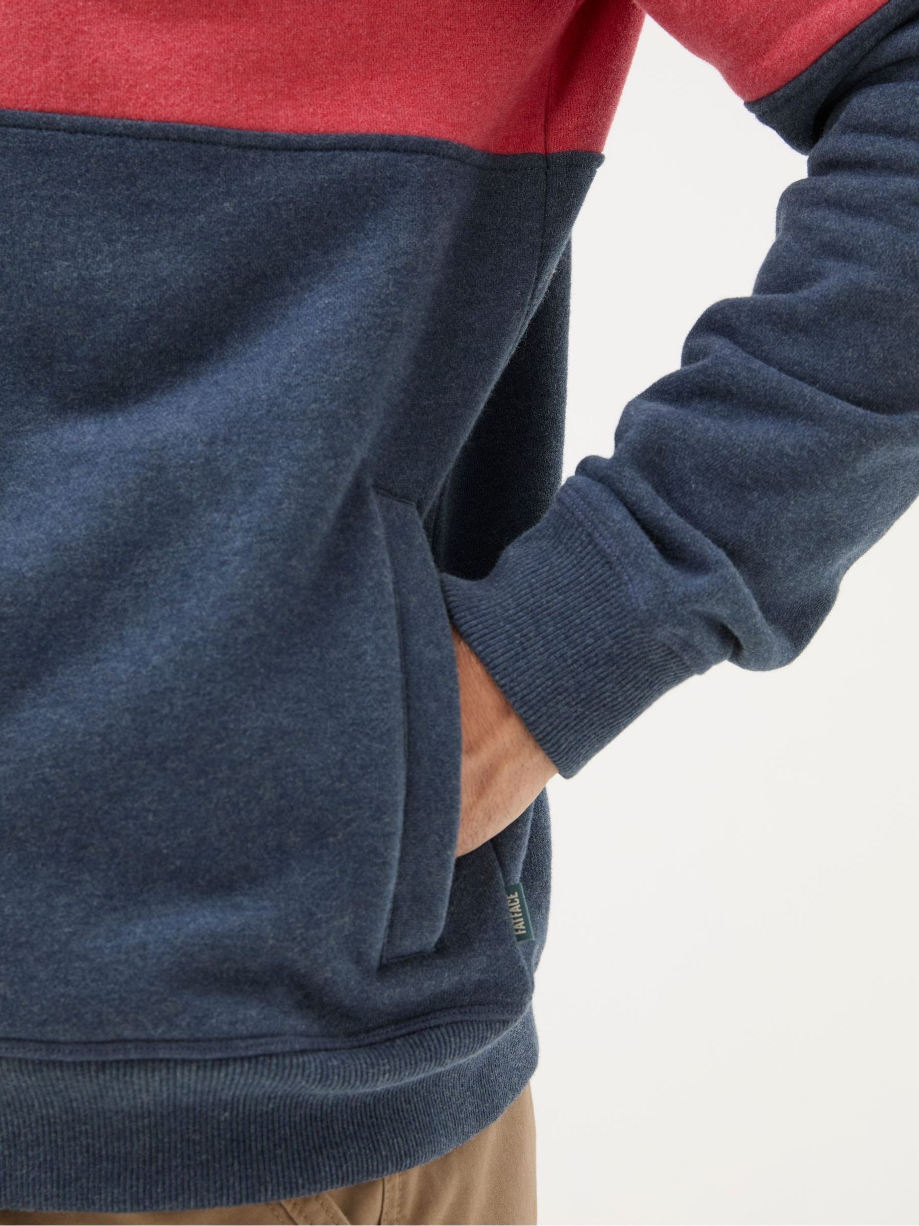 Brooke Red Cut And Sew Zip Through 100% Cotton Hoodie - Image 6 of 7