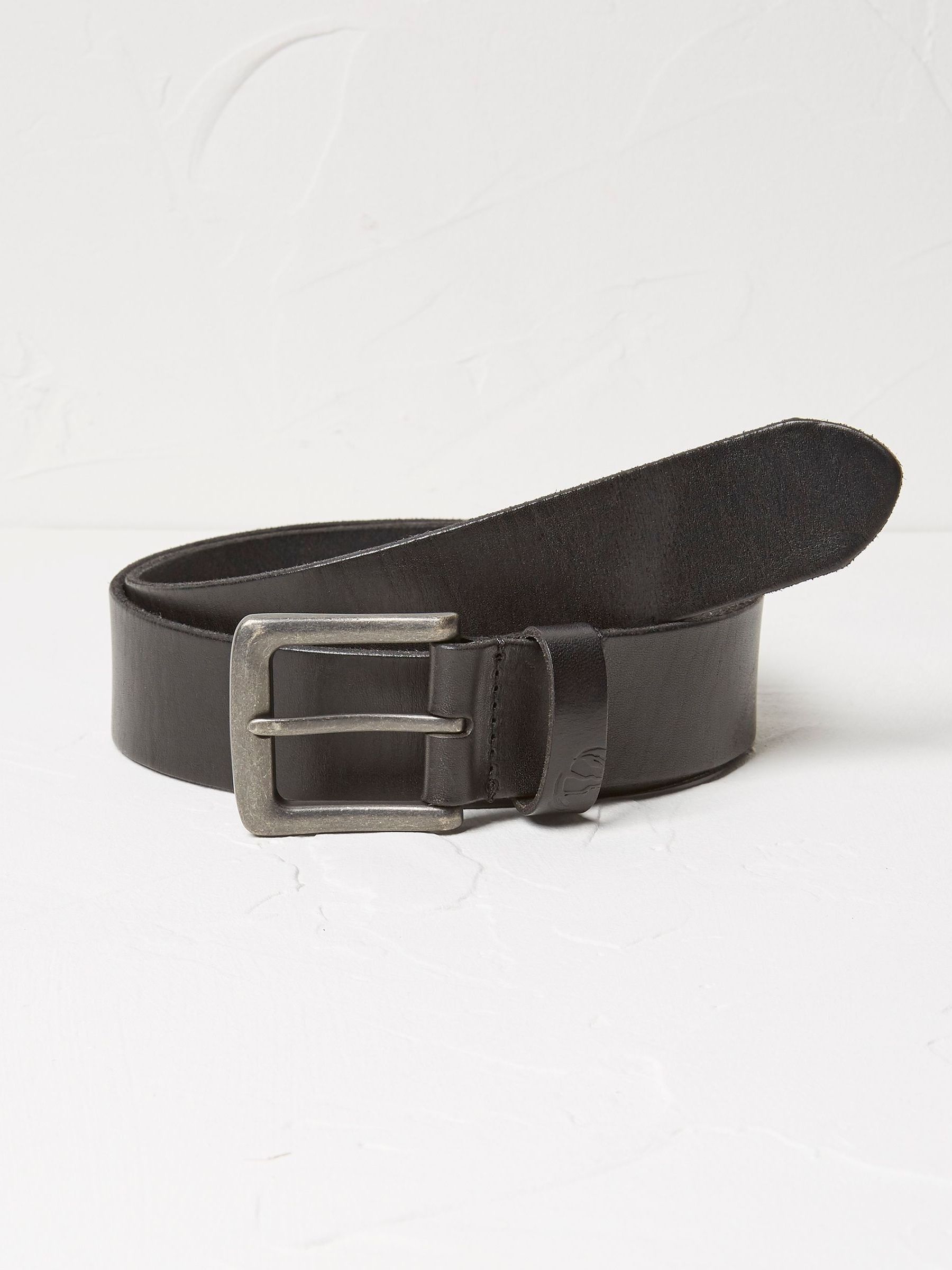 Black Italian Leather Belt - Image 3 of 3