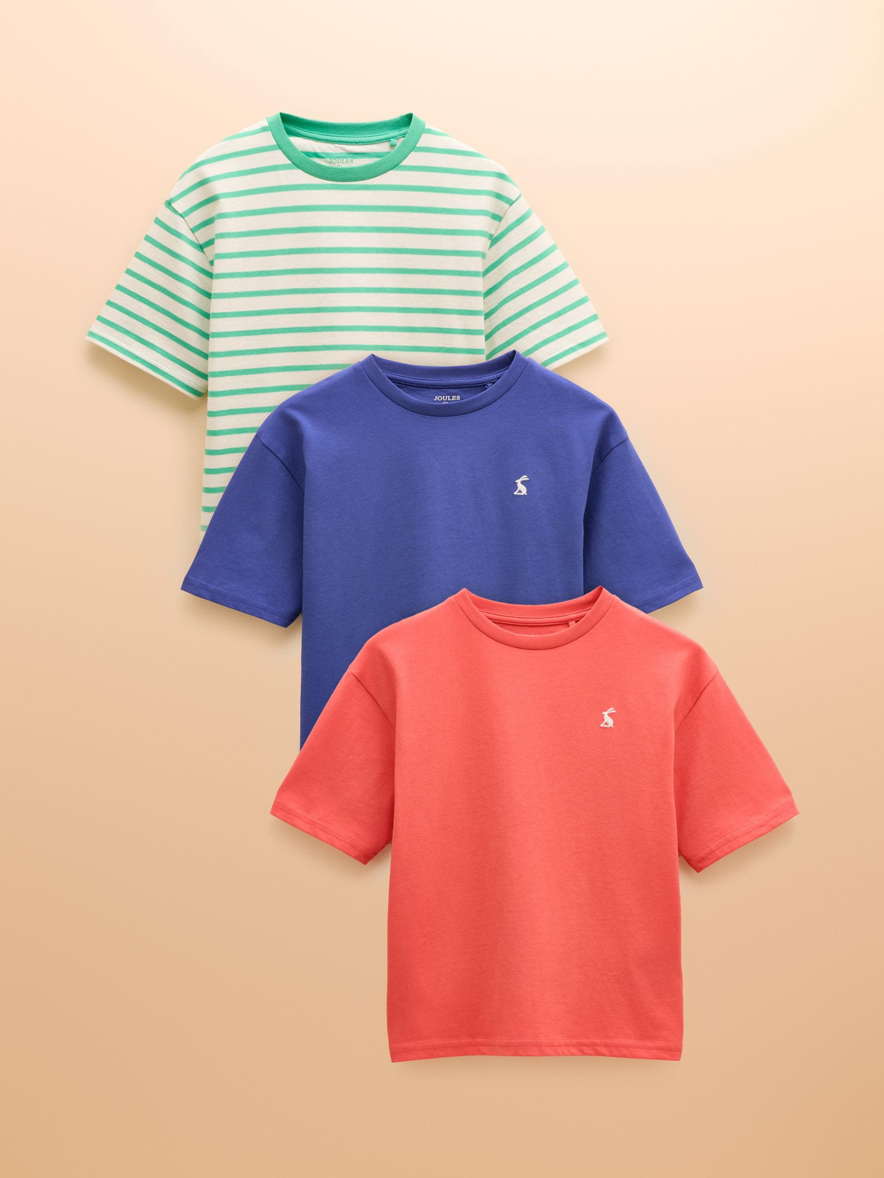 Let's Go Multi Green Pack of Three T-Shirts - Image 1 of 12